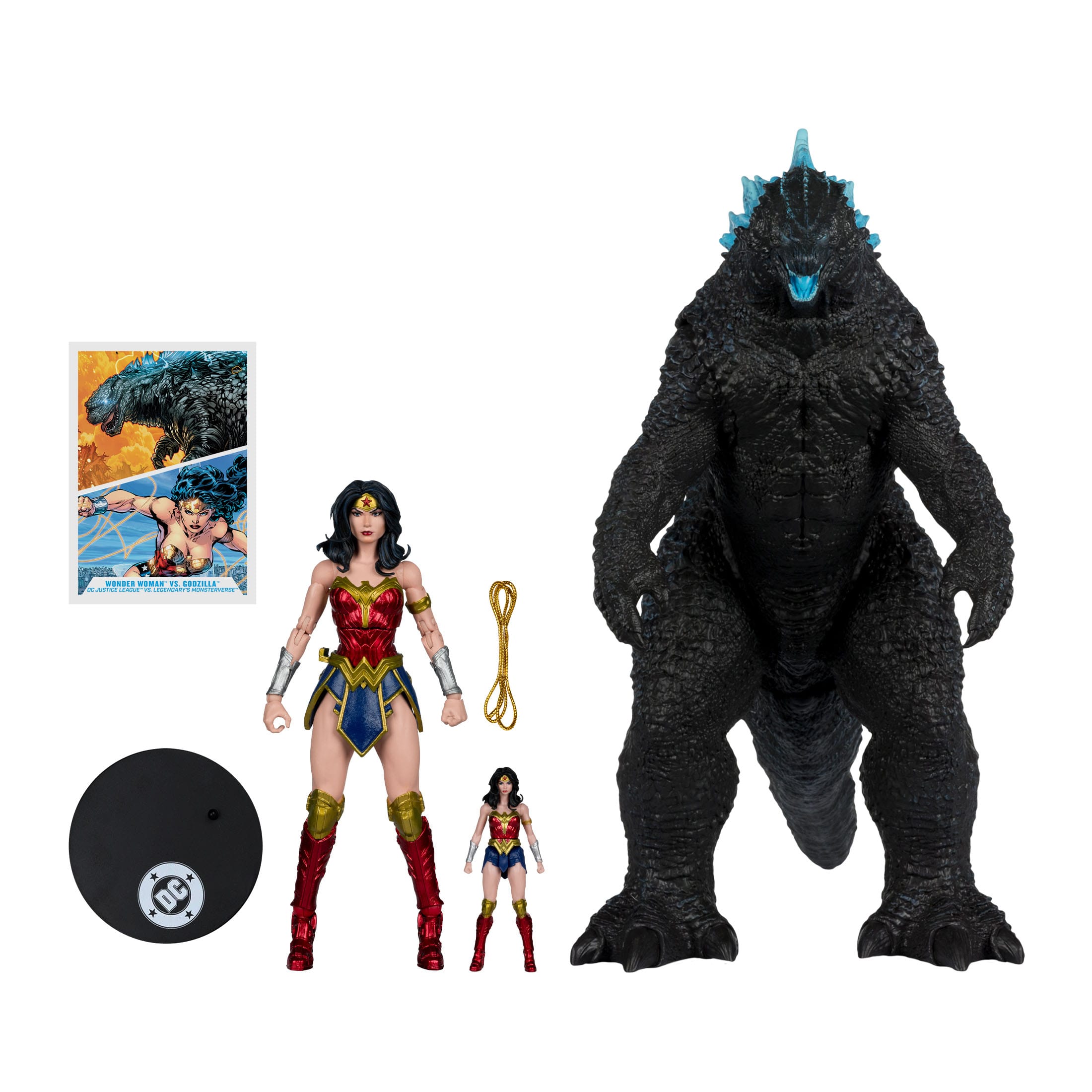 DC Multiverse: Wonder Woman VS. Atomic Blast Godzilla (Justice League Monsterverse) - 2-Pack-Actionfiguren-McFarlane Toys-Mighty Underground
