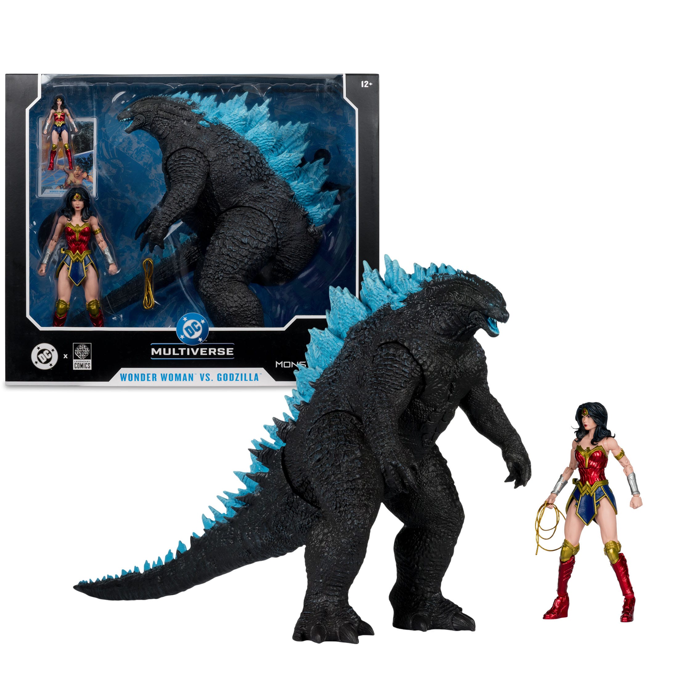 DC Multiverse: Wonder Woman VS. Atomic Blast Godzilla (Justice League Monsterverse) - 2-Pack-Actionfiguren-McFarlane Toys-Mighty Underground