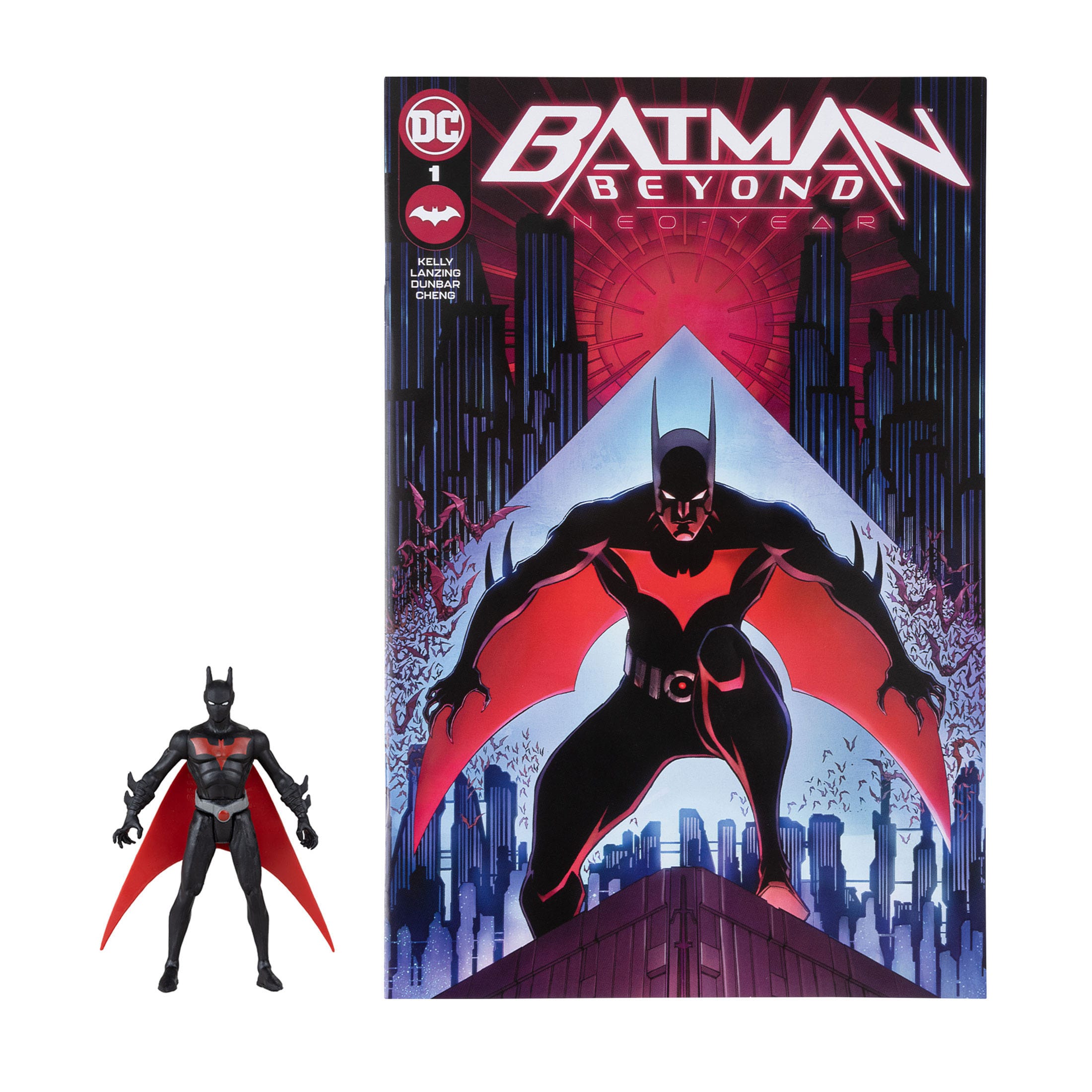 DC Page Punchers: Batman Beyond - Actionfigur & Comic - 8 cm-Actionfiguren-McFarlane Toys-Mighty Underground