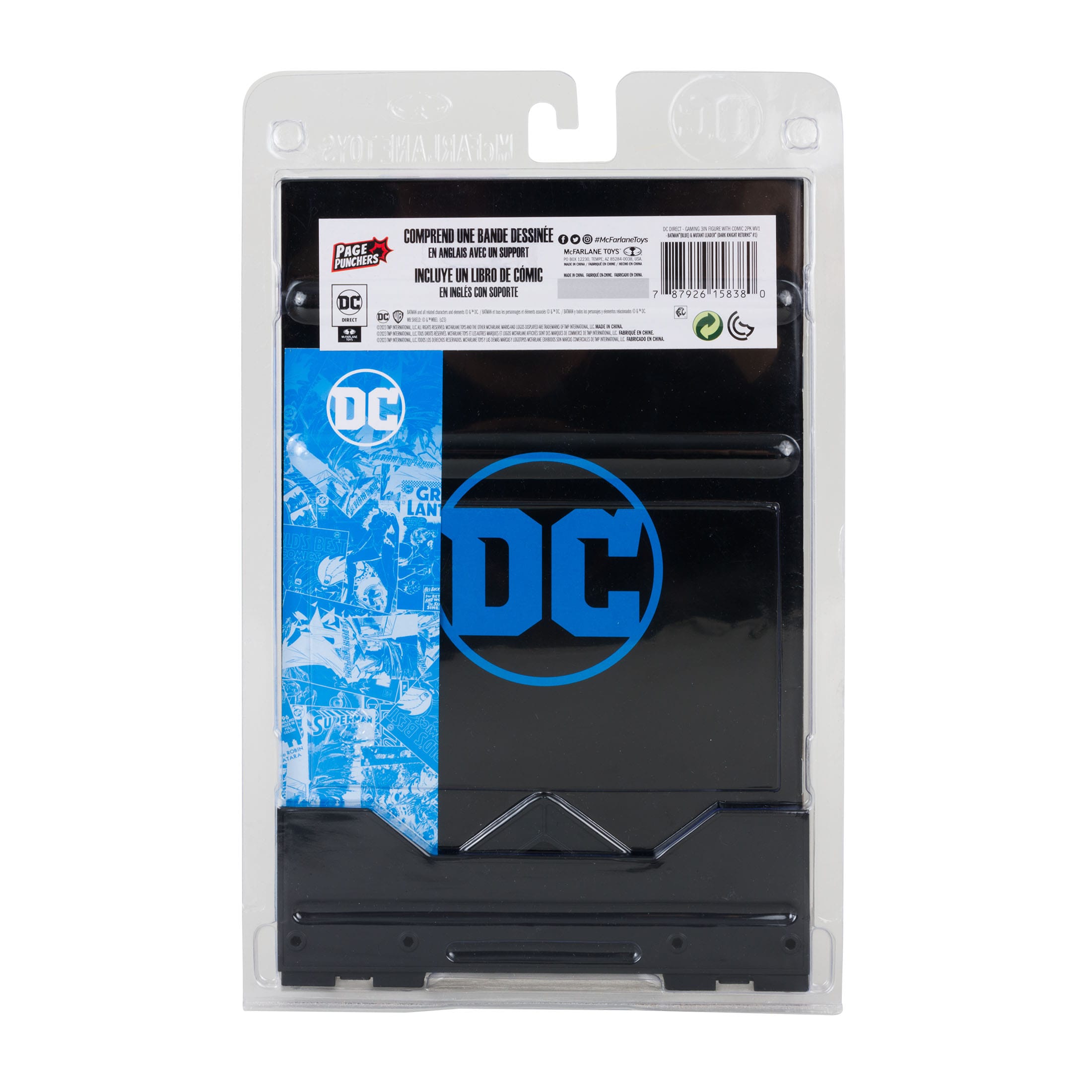 DC Page Punchers: Batman (Blue) & Mutant Leader (Dark Knight Returns #1) - Actionfigur & Comic - 8 cm-Actionfiguren-McFarlane Toys-Mighty Underground