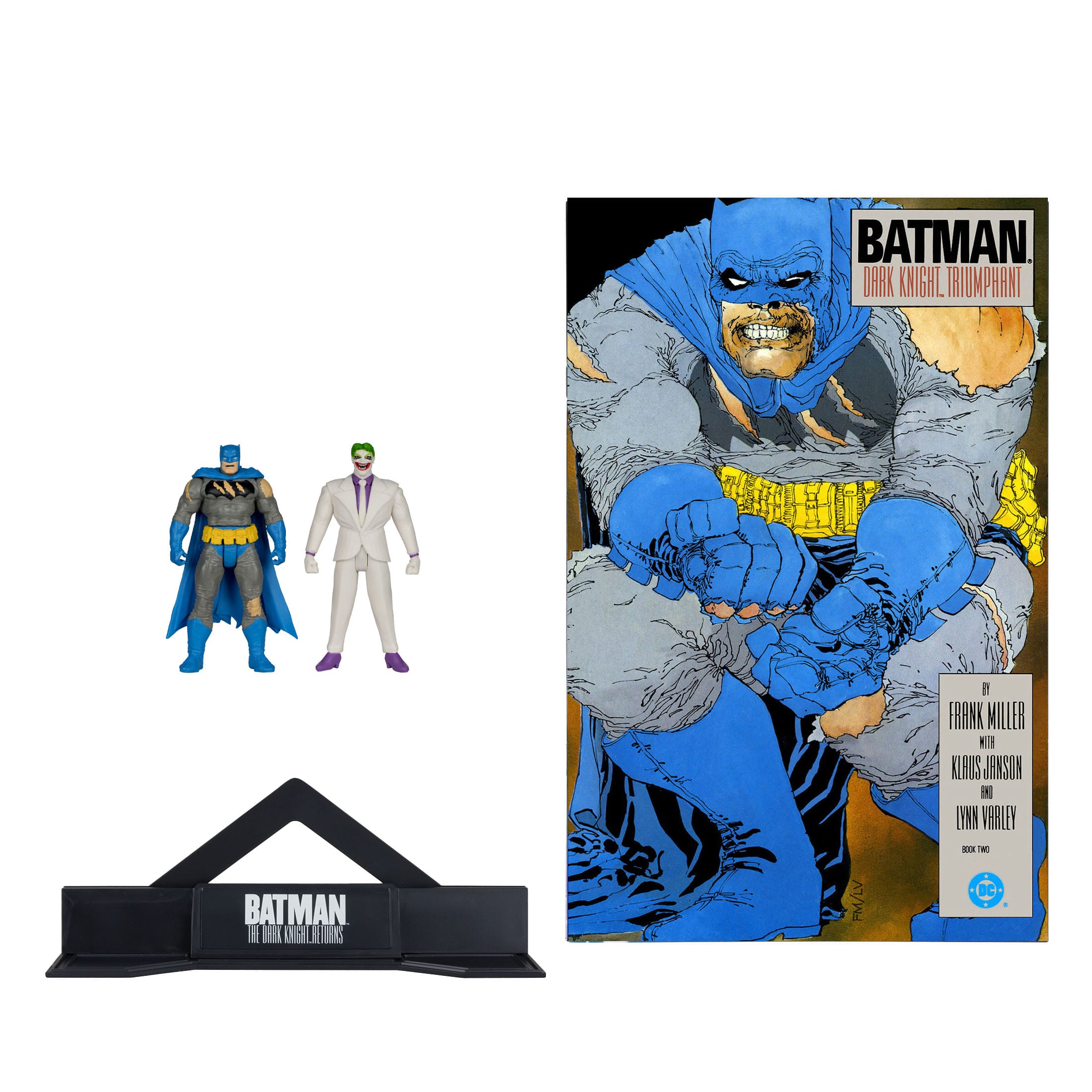 DC Page Punchers: Batman & The Joker (Batman: The Dark Knight Returns) - Actionfigur & Comic - 8 cm-Actionfiguren-McFarlane Toys-Mighty Underground