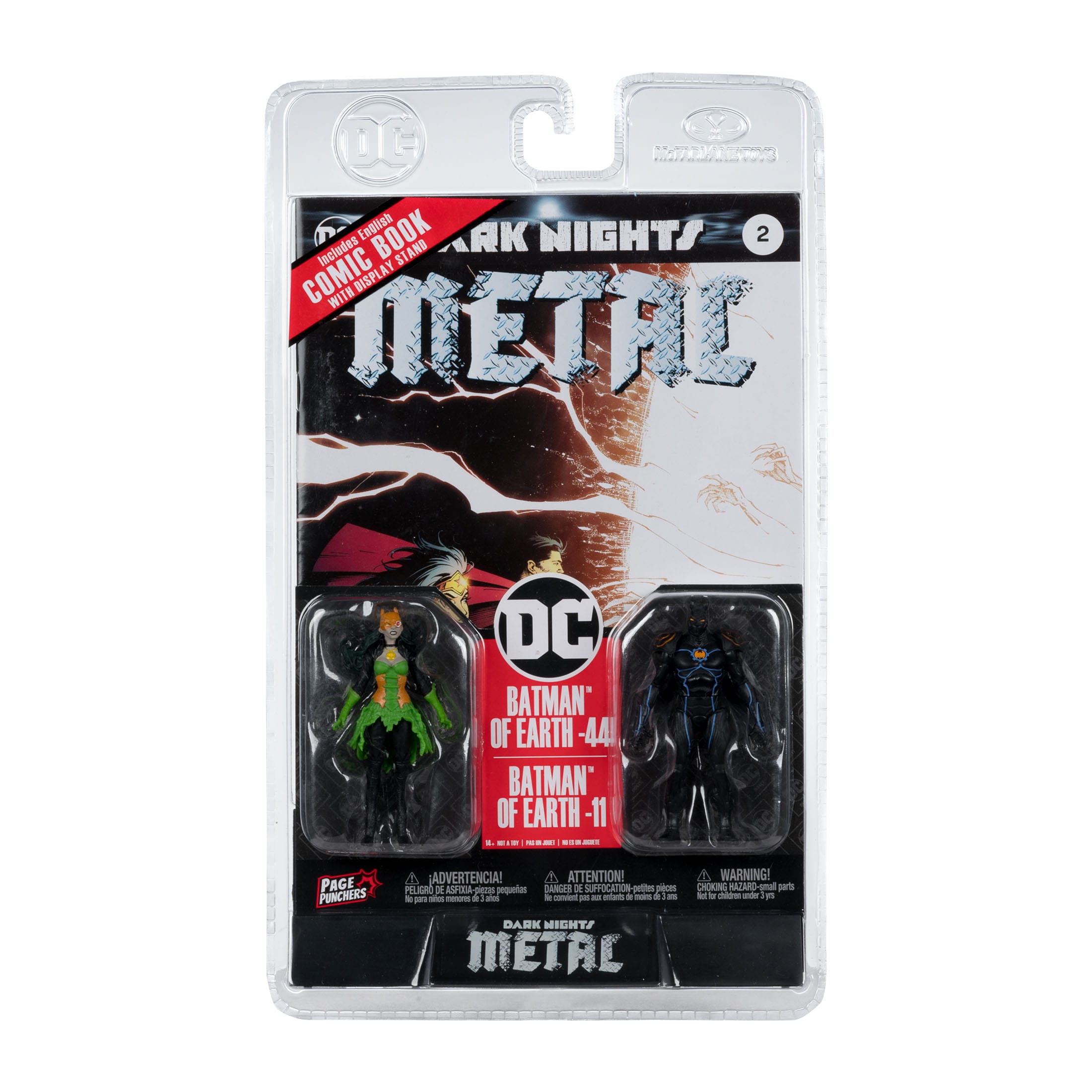 DC Page Punchers: Batman of Earth-44 & Batman of Earth-11 (Dark Nights: Metal) - Actionfigur & Comic - 8 cm-Actionfiguren-McFarlane Toys-Mighty Underground