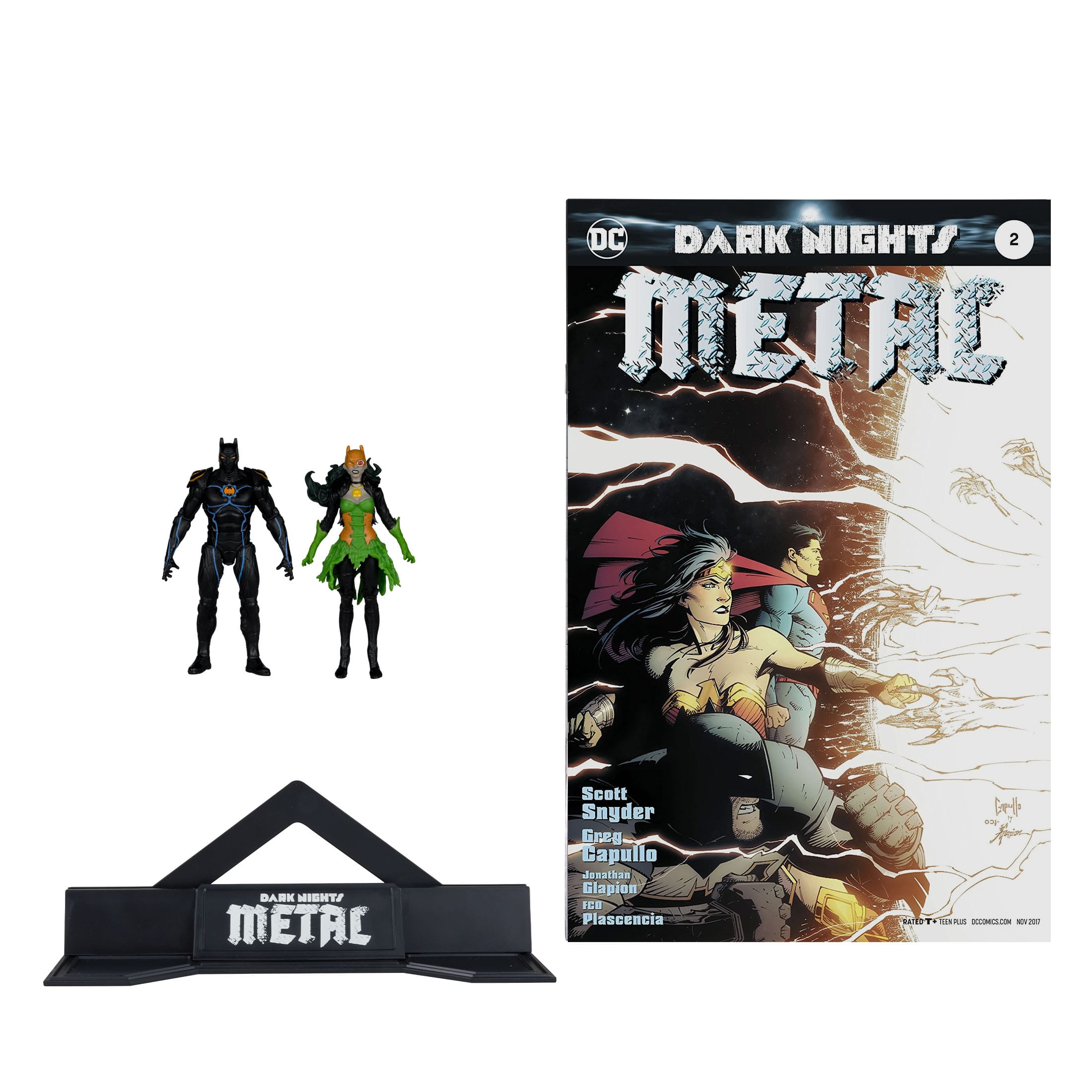 DC Page Punchers: Batman of Earth-44 & Batman of Earth-11 (Dark Nights: Metal) - Actionfigur & Comic - 8 cm-Actionfiguren-McFarlane Toys-Mighty Underground