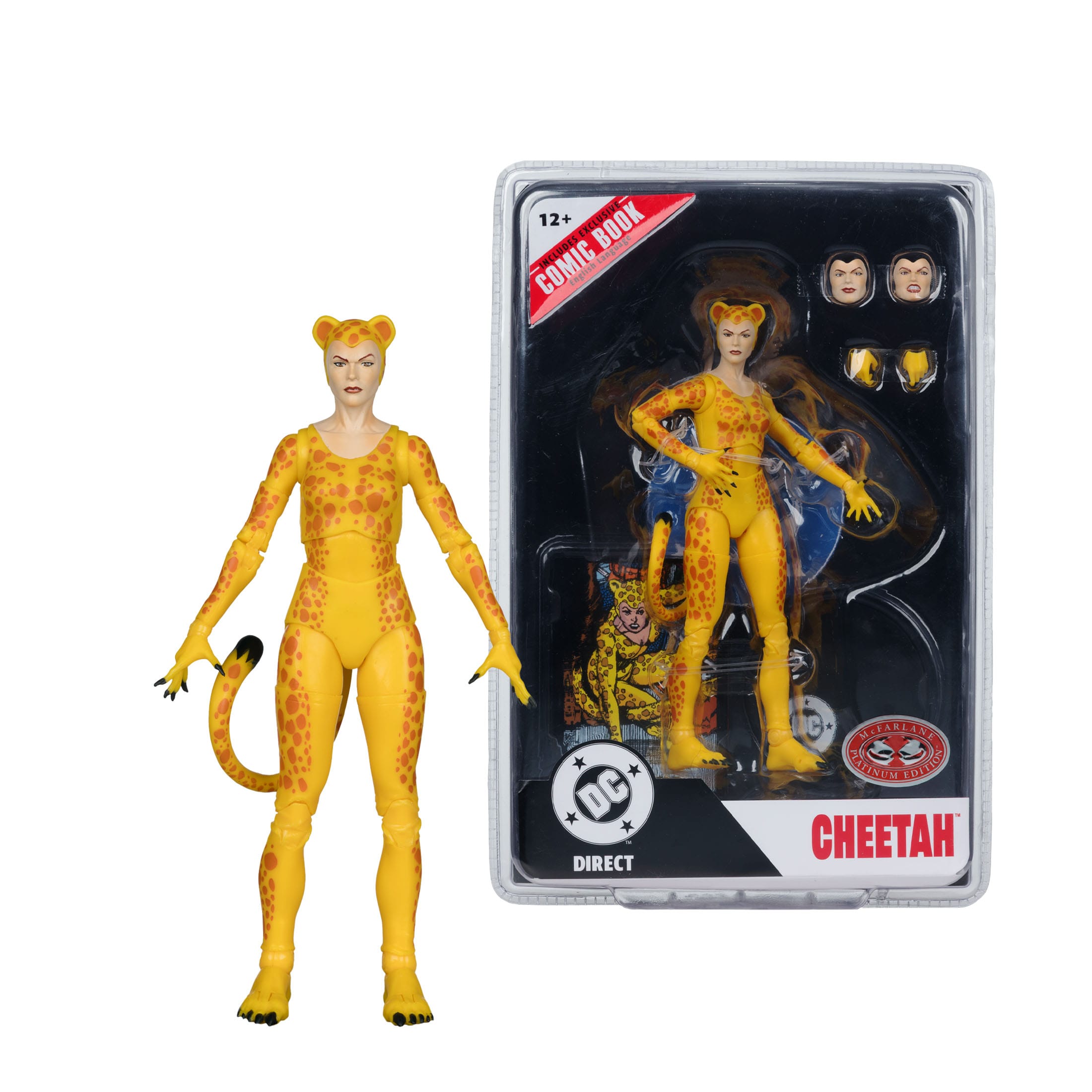 DC Page Punchers: Cheetah (Crisis on Infinite Earths) Actionfigur & Comic - 7 inch-Actionfiguren-McFarlane Toys-Mighty Underground