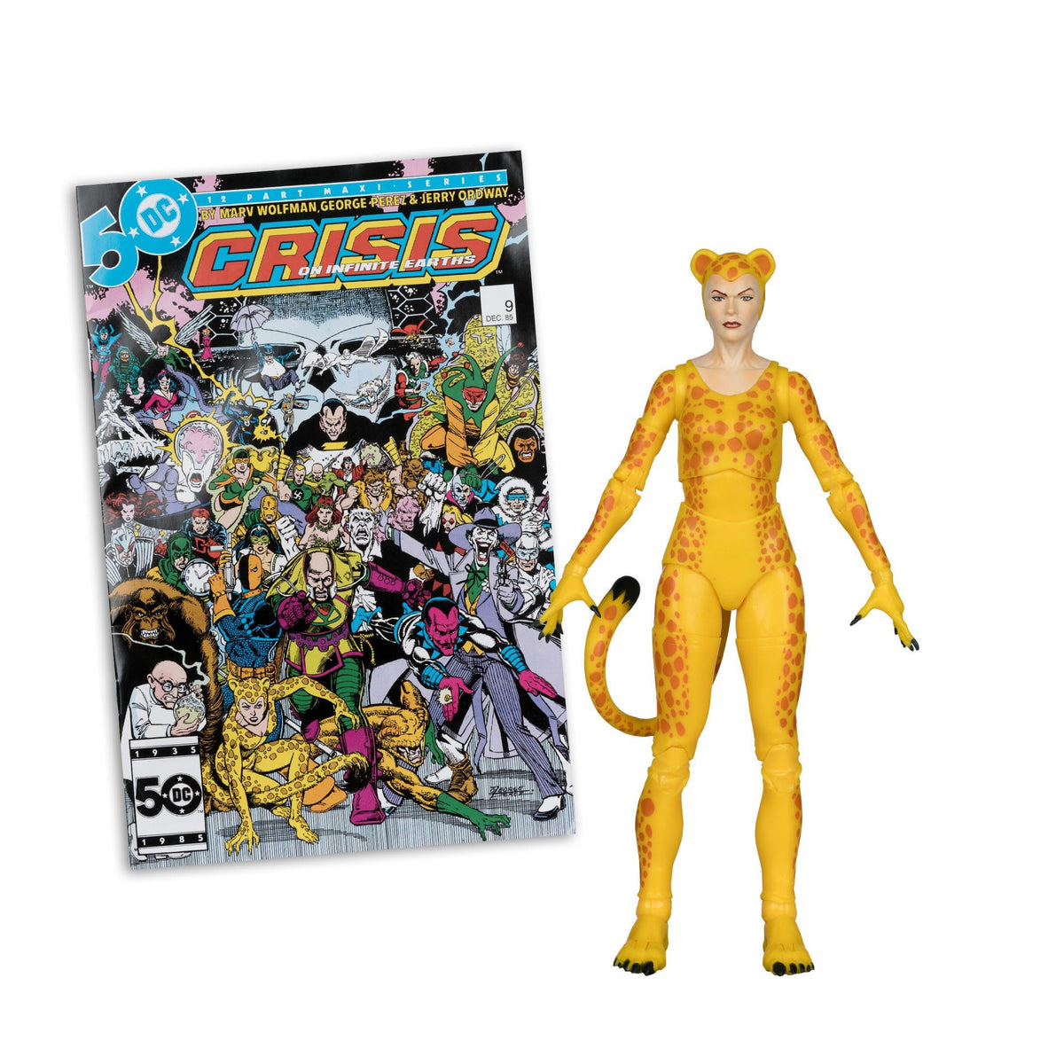 DC Page Punchers: Cheetah (Crisis on Infinite Earths) Actionfigur & Comic - 7 inch-Actionfiguren-McFarlane Toys-Mighty Underground