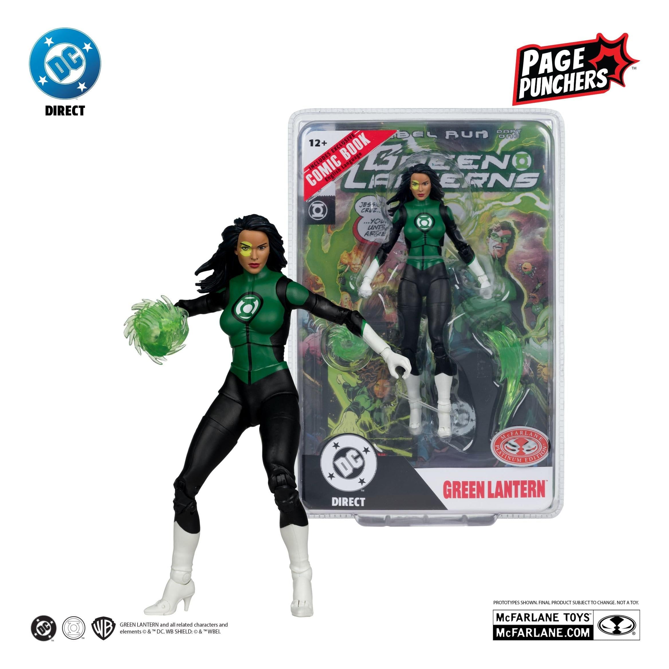 DC Page Punchers: Jessica Cruz (Green Lanterns # 48) (Red Platinum Edition) Actionfigur & Comic - 7 inch-Actionfiguren-McFarlane Toys-Mighty Underground