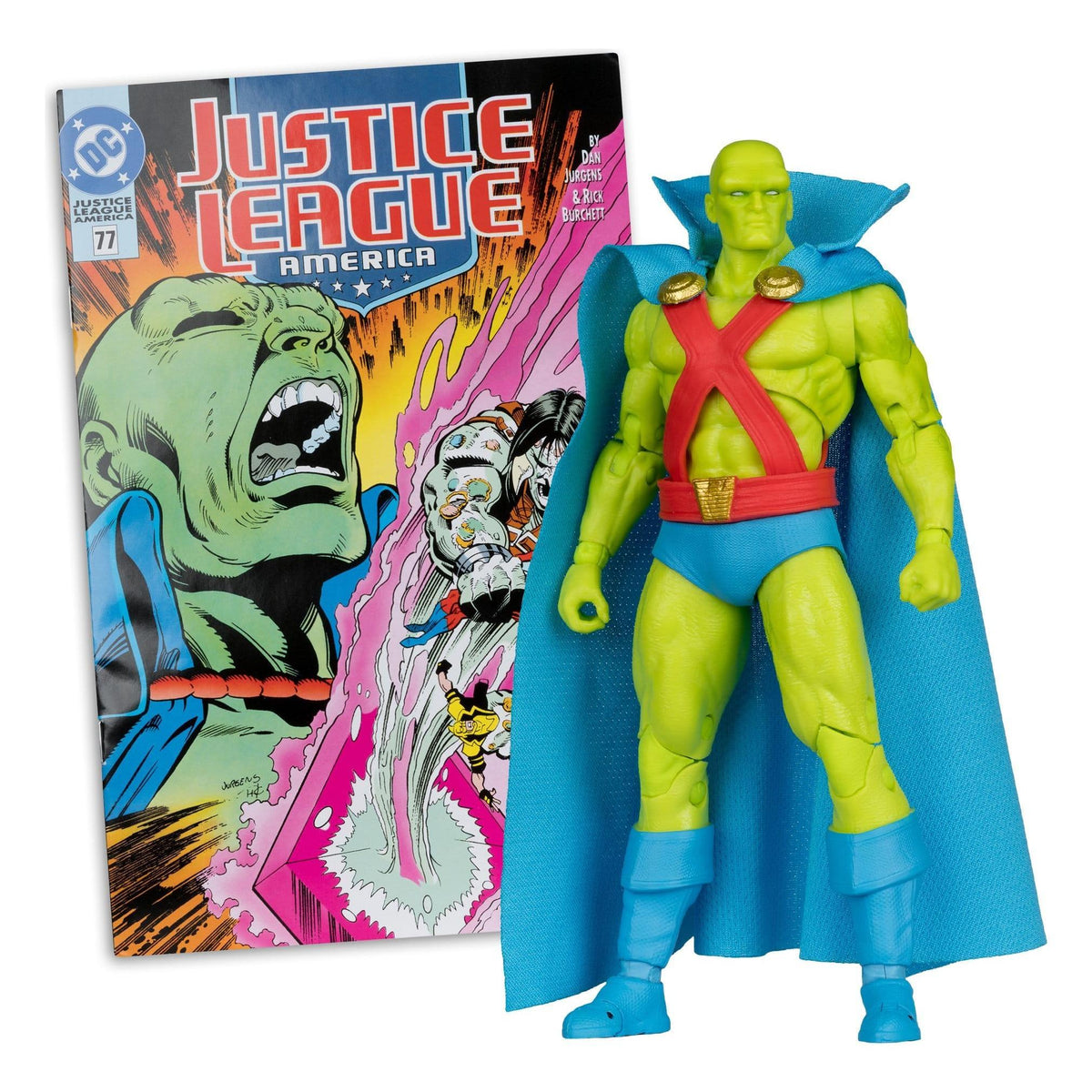 DC Page Punchers: Martian Manhunter (Justice League #77) Actionfigur & Comic - 7 inch-Actionfiguren-McFarlane Toys-Mighty Underground