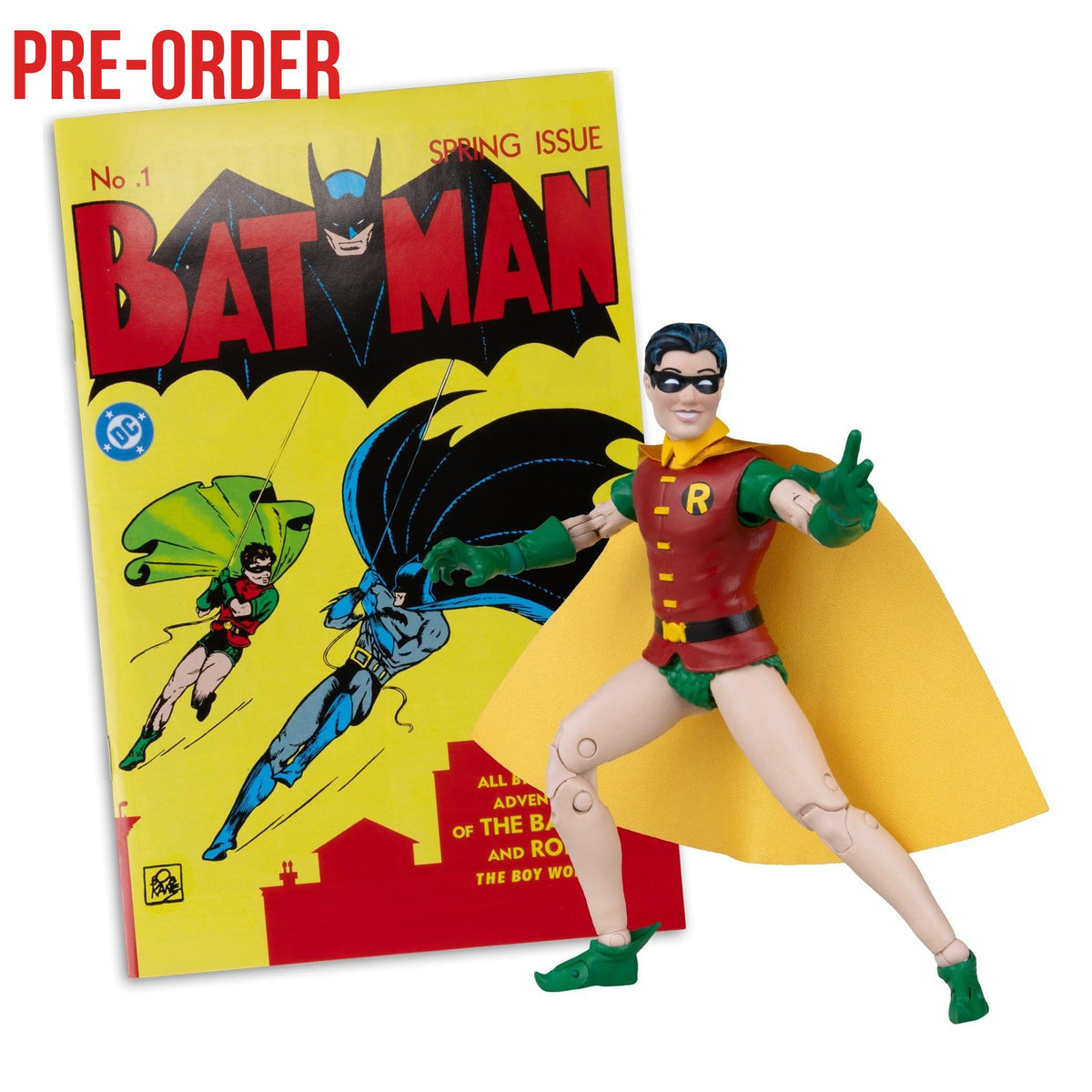 DC Page Punchers: Robin Dick Grayson (Batman #1) Actionfigur & Comic - 7 inch-Actionfiguren-McFarlane Toys-Mighty Underground