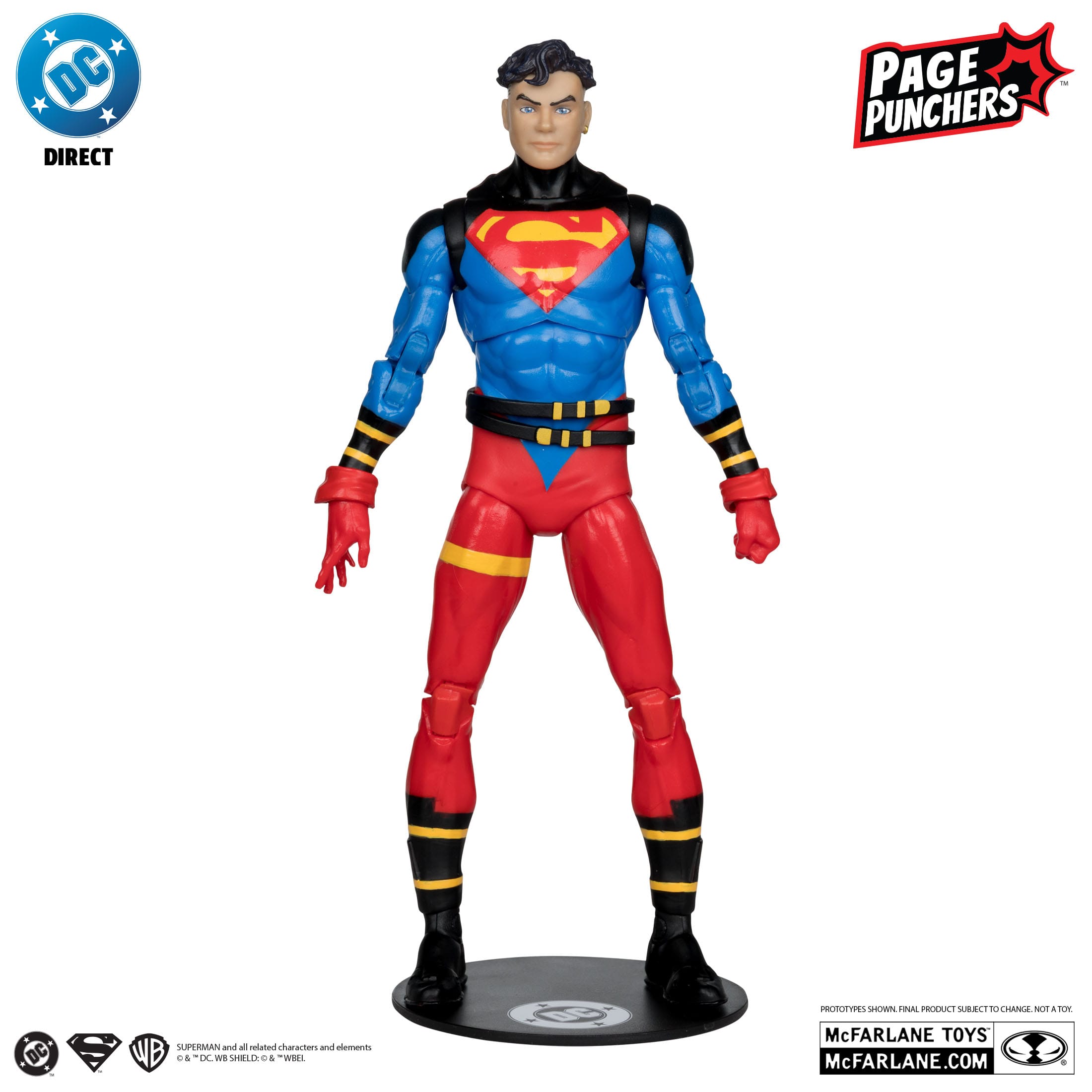 DC Page Punchers: Superboy (Return of Superman) - Actionfigur & Comic - 7 inch-Actionfiguren-McFarlane Toys-Mighty Underground