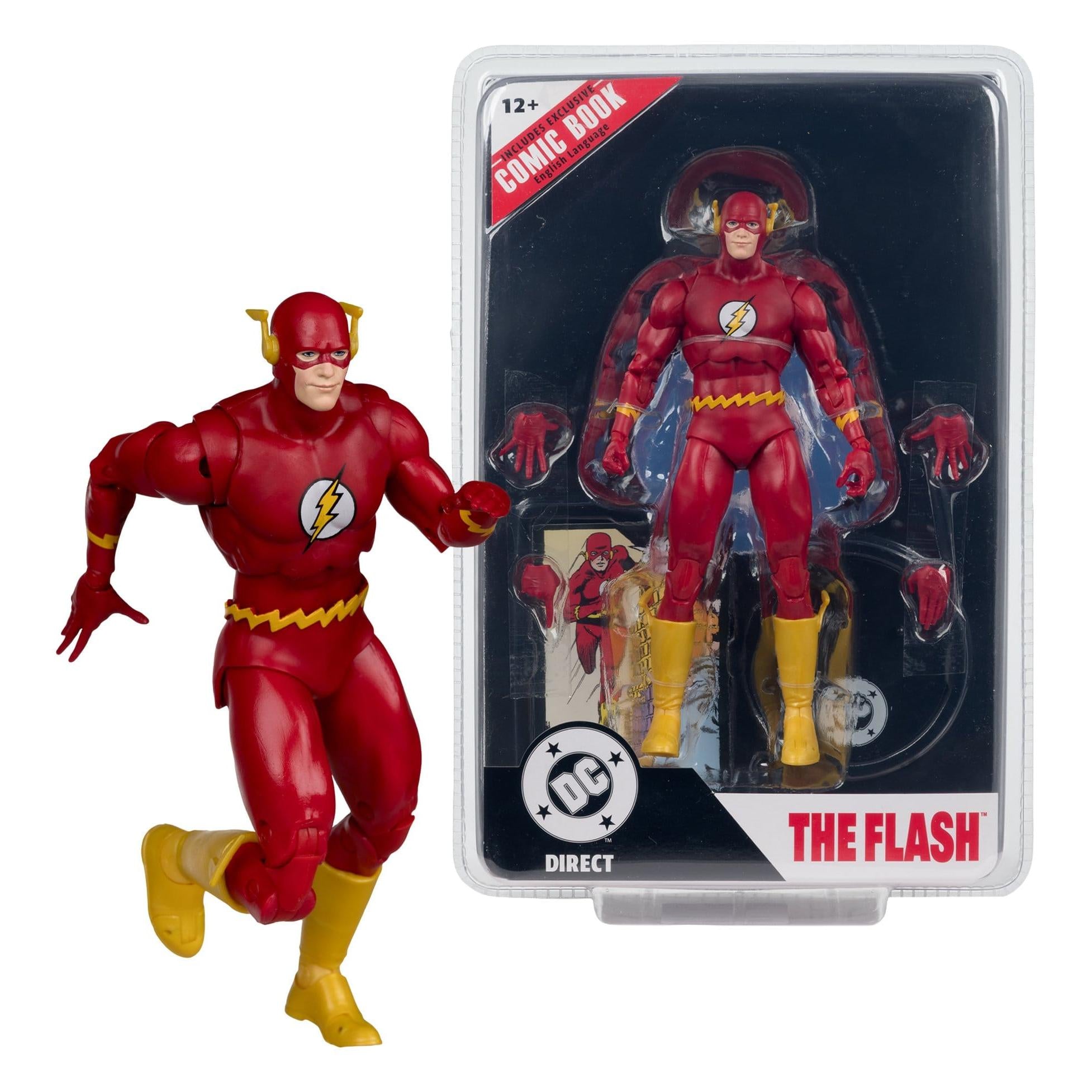 DC Page Punchers: The Flash Barry Allen (The Flash #123) Actionfigur & Comic - 7 inch-Actionfiguren-McFarlane Toys-Mighty Underground