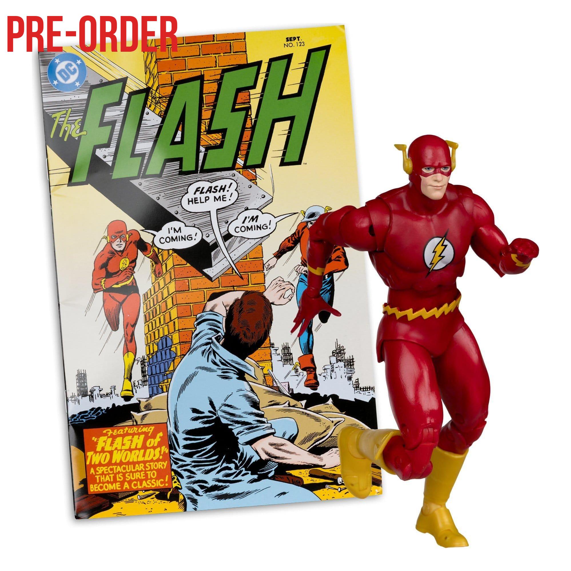 DC Page Punchers: The Flash Barry Allen (The Flash #123) Actionfigur & Comic - 7 inch-Actionfiguren-McFarlane Toys-Mighty Underground
