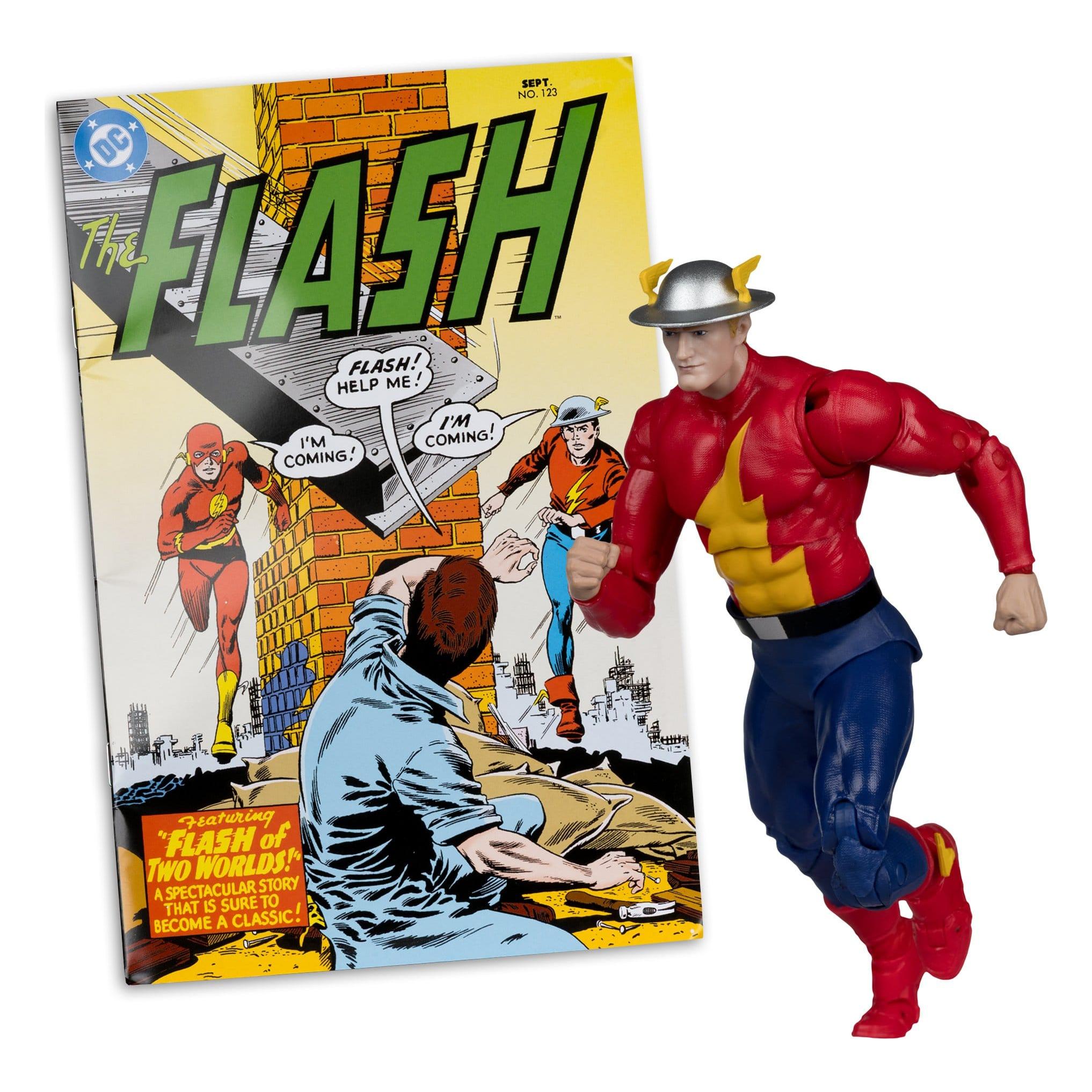 DC Page Punchers: The Flash Jay Garrick (The Flash #123) (Red Platinum Edition) Actionfigur & Comic - 7 inch-Actionfiguren-McFarlane Toys-Mighty Underground