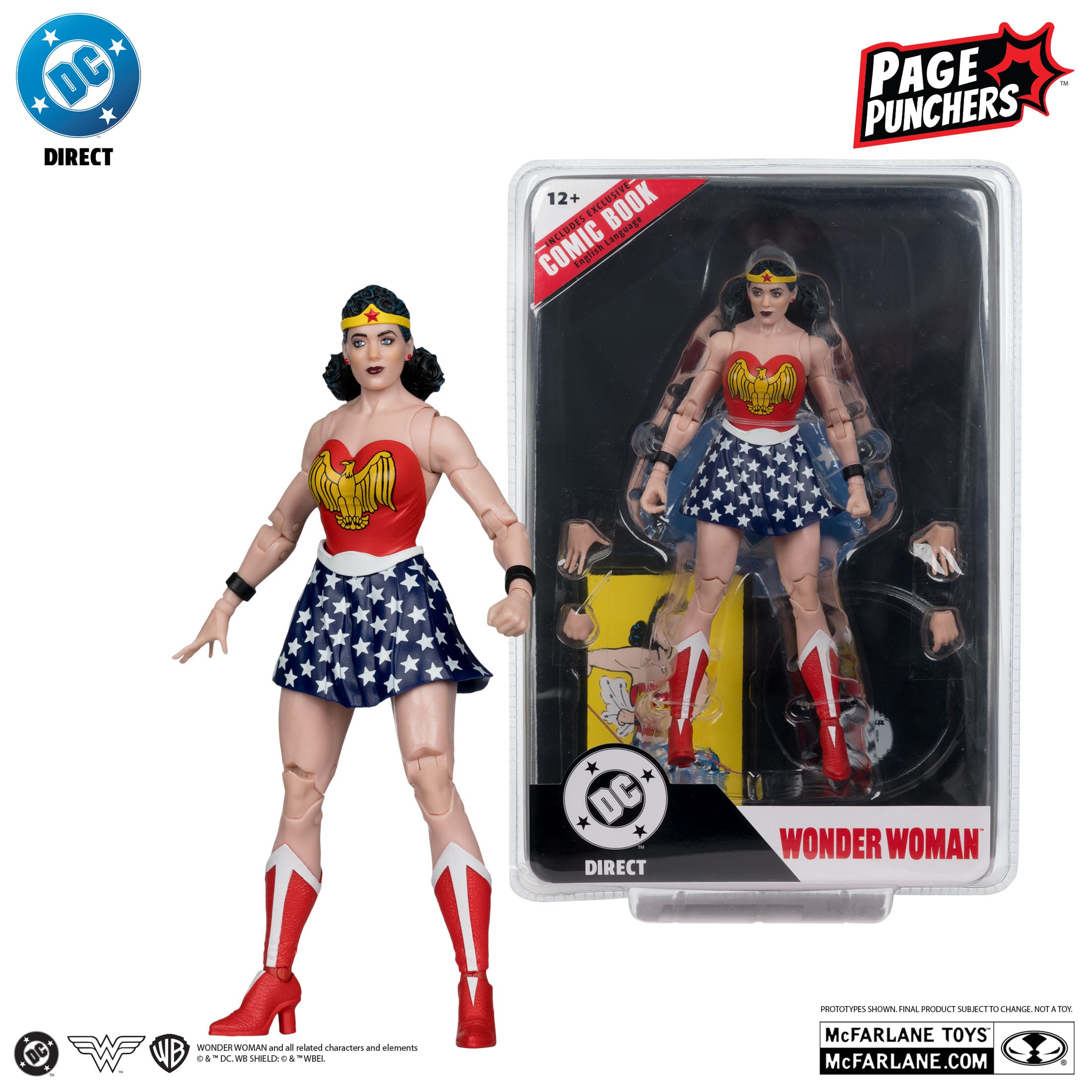 DC Page Punchers: Wonder Woman (Wonder Woman #1) - Actionfigur & Comic - 7 inch-Actionfiguren-McFarlane Toys-Mighty Underground