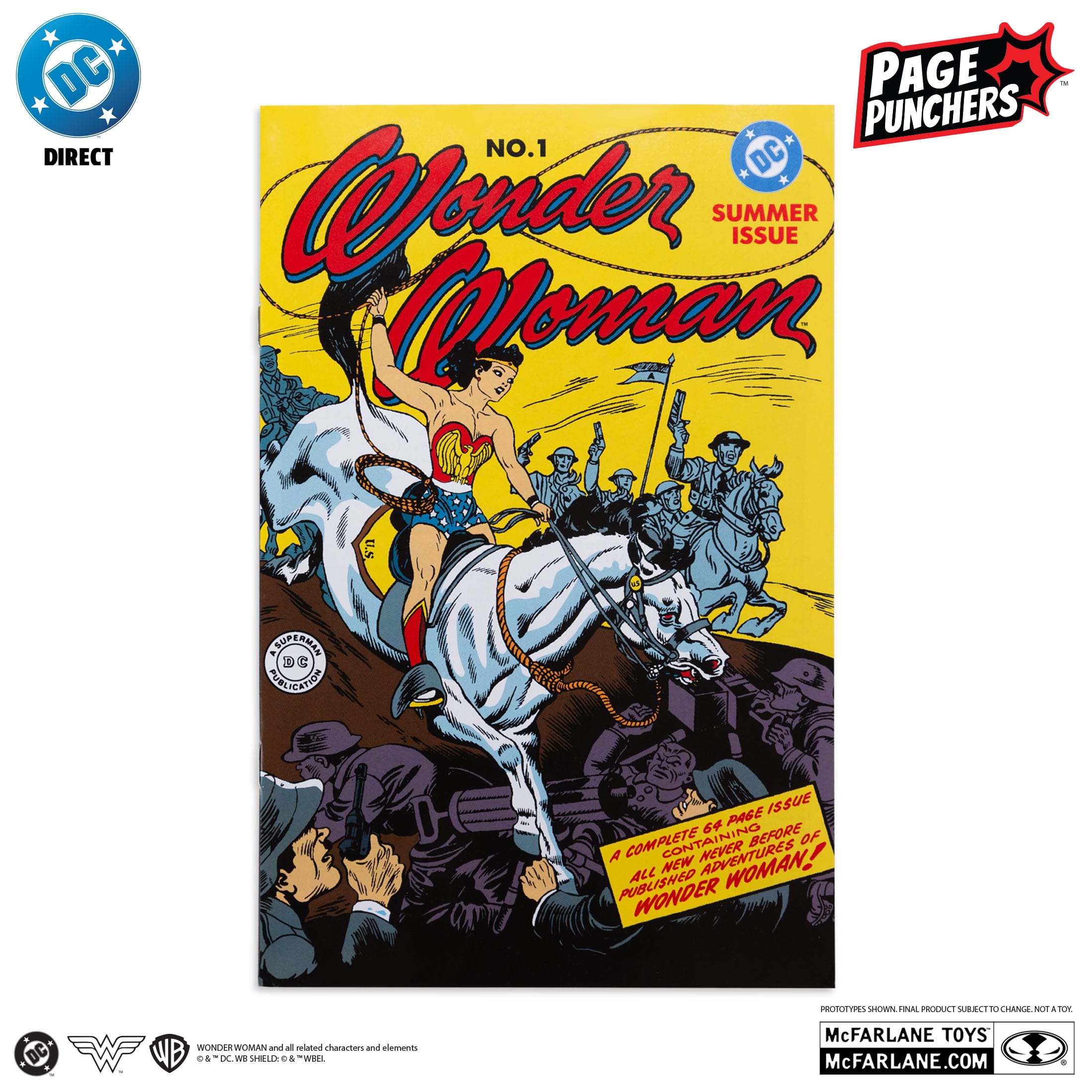 DC Page Punchers: Wonder Woman (Wonder Woman #1) - Actionfigur & Comic - 7 inch-Actionfiguren-McFarlane Toys-Mighty Underground