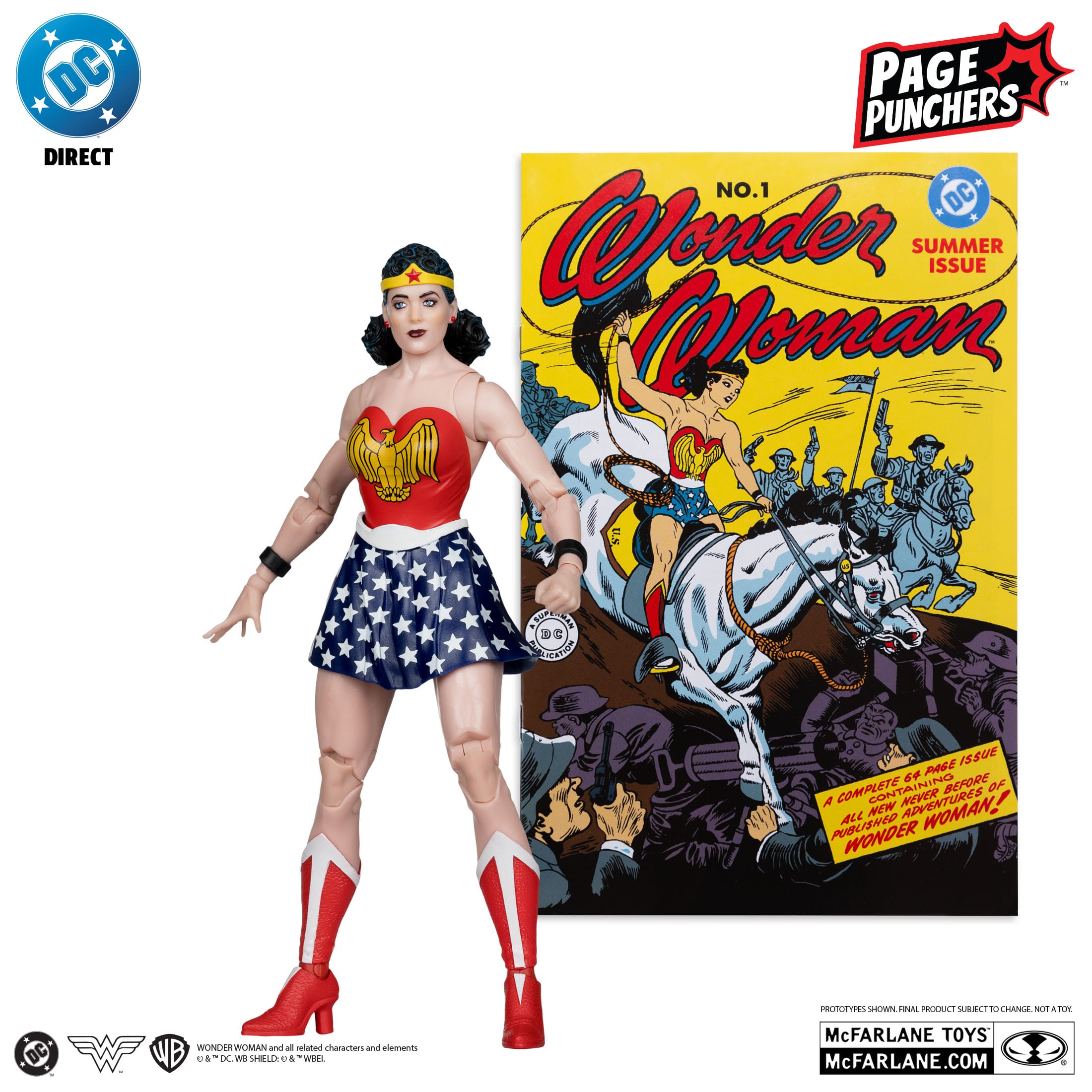 DC Page Punchers: Wonder Woman (Wonder Woman #1) - Actionfigur & Comic - 7 inch-Actionfiguren-McFarlane Toys-Mighty Underground