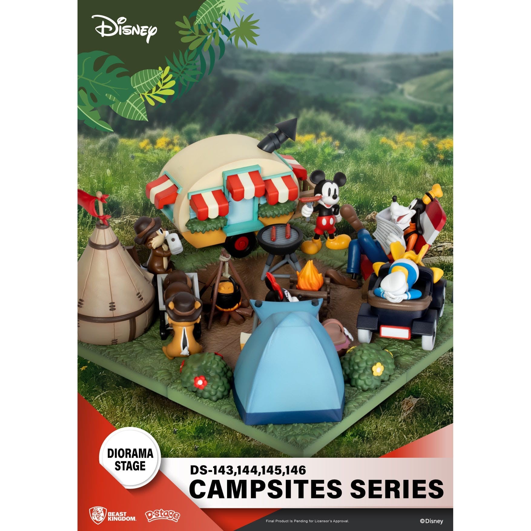 Disney: Campsite Series - D-Stage Diorama - 4-er Set-Diorama-Beast Kingdom-Mighty Underground