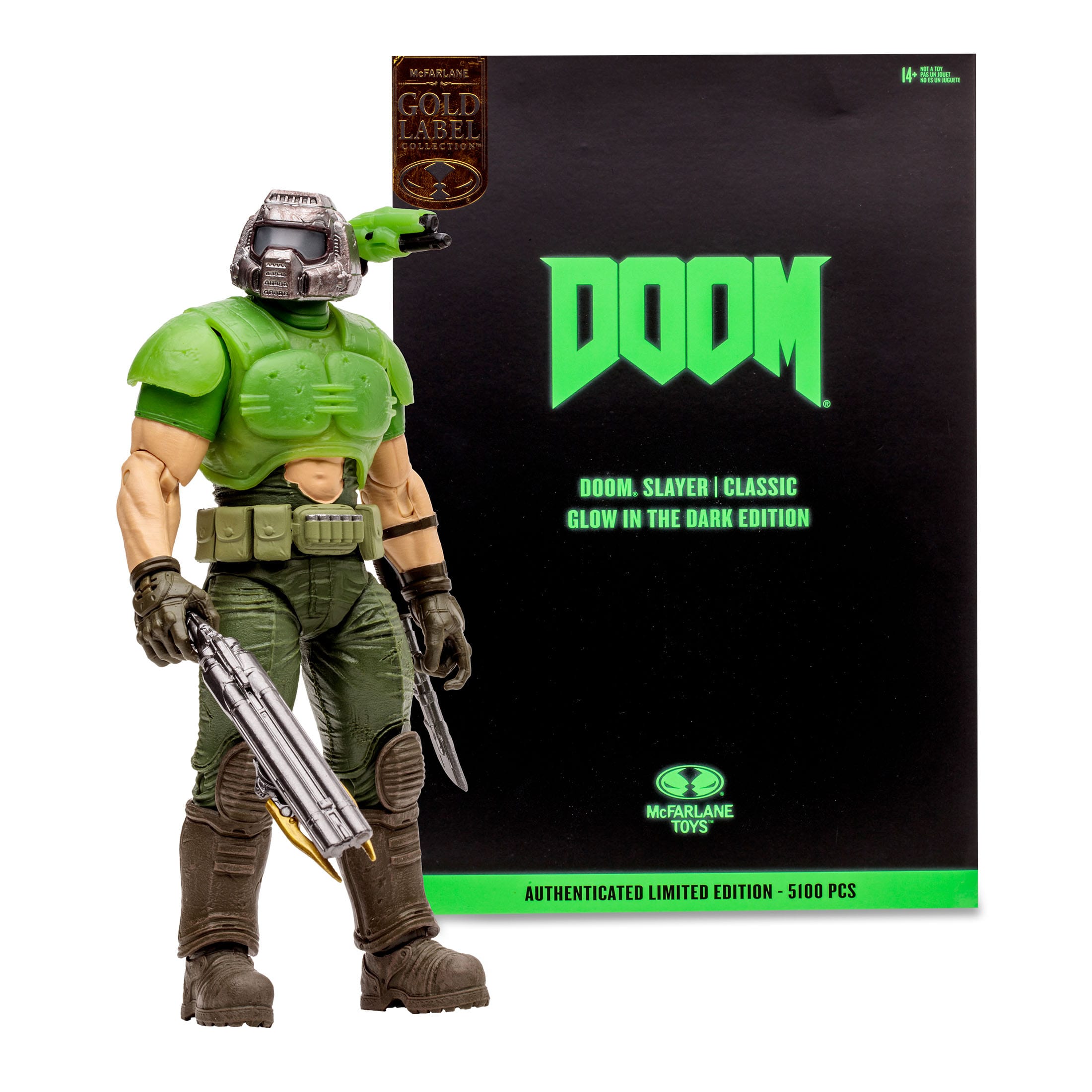 Doom: Doom Slayer (Classic, Glow In The Dark Edition)-Actionfiguren-McFarlane Toys-Mighty Underground