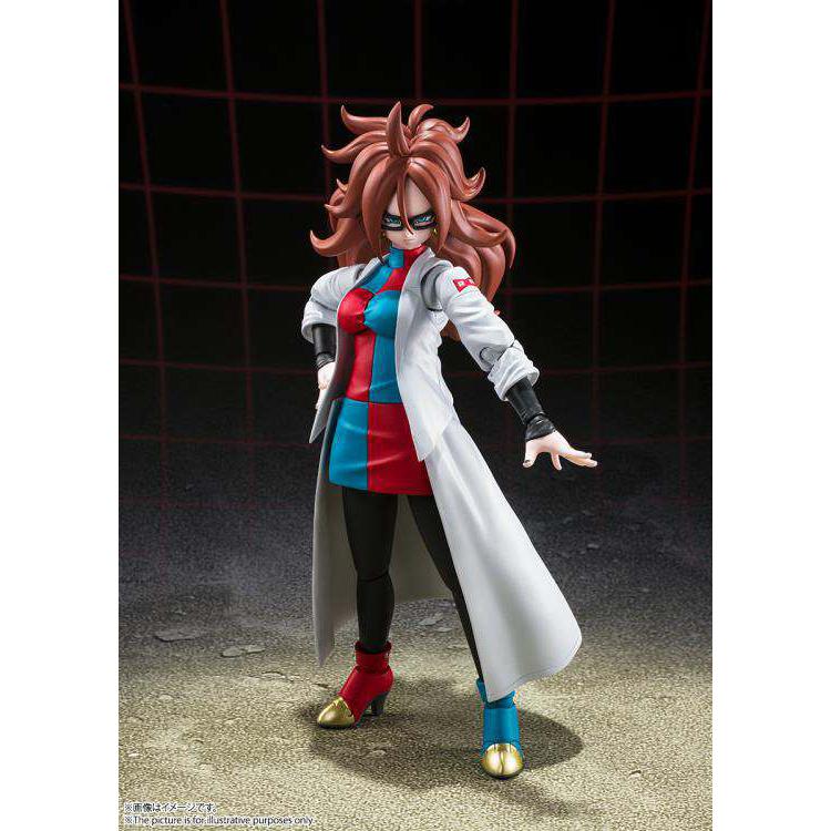 Dragon Ball FighterZ: Android 21 (Lab Coat)-Actionfiguren-Bandai Tamashii Nations-Mighty Underground