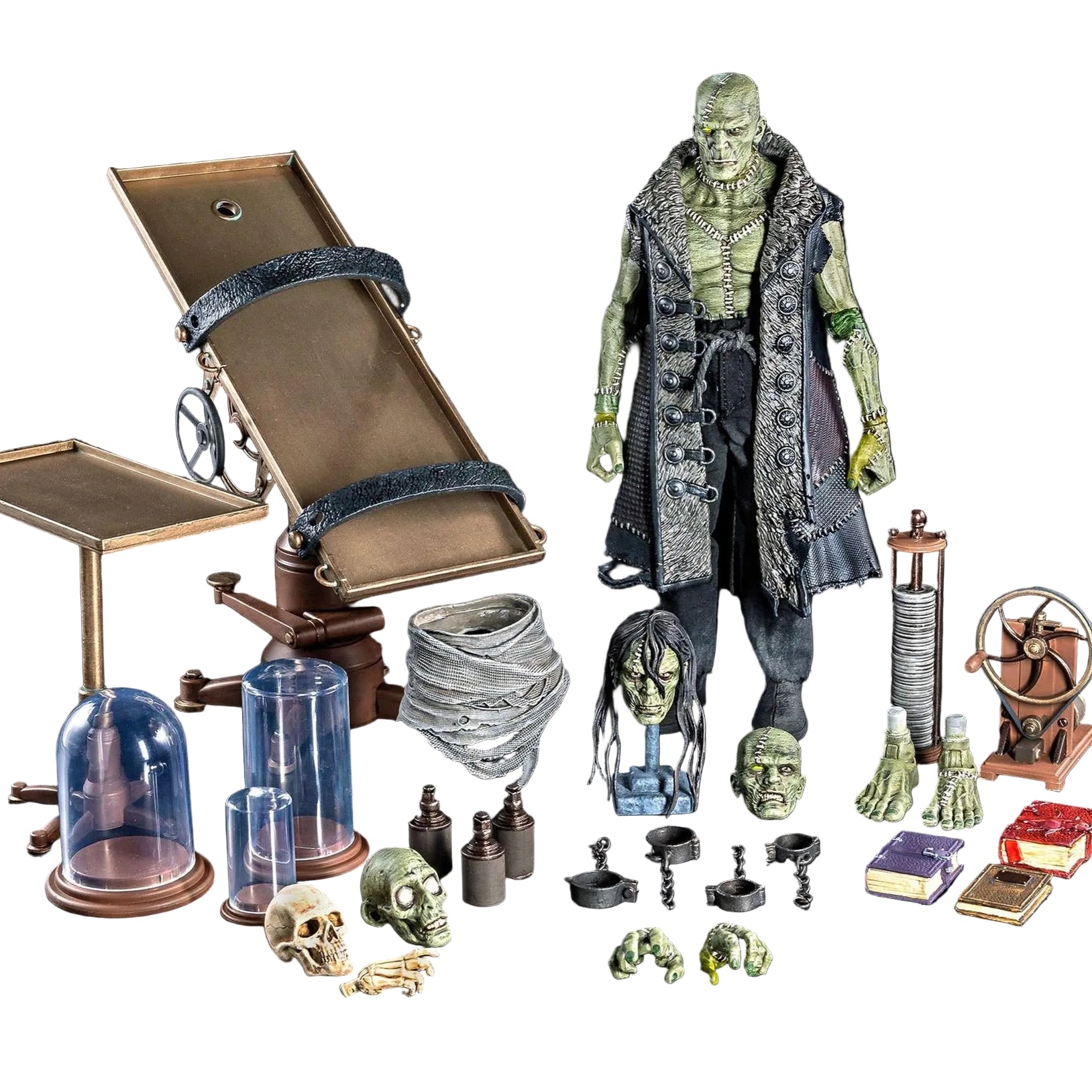 Figura Obscura: Frankenstein’s Monster (Green, Exclusive)-Actionfiguren-Four Horsemen Toy Design-Mighty Underground