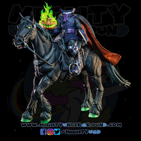 Figura Obscura: Headless Horseman (Spectral Green)-Actionfiguren-Four Horsemen Toy Design-Mighty Underground