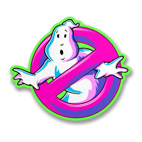 Ghostbusters: Neon Logo - Sticker-Sticker-Mighty Underground-Mighty Underground