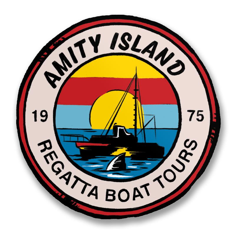 Amity Island Regatta Boat Tours Sticker