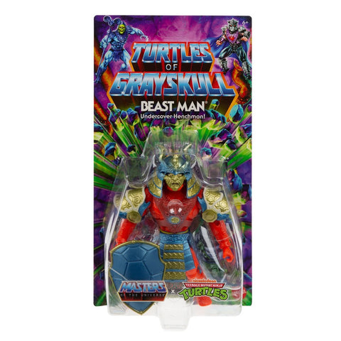 MOTU x TMNT Turtles of Grayskull: Beast Man (US-Karte)-Actionfiguren-Mattel-Mighty Underground
