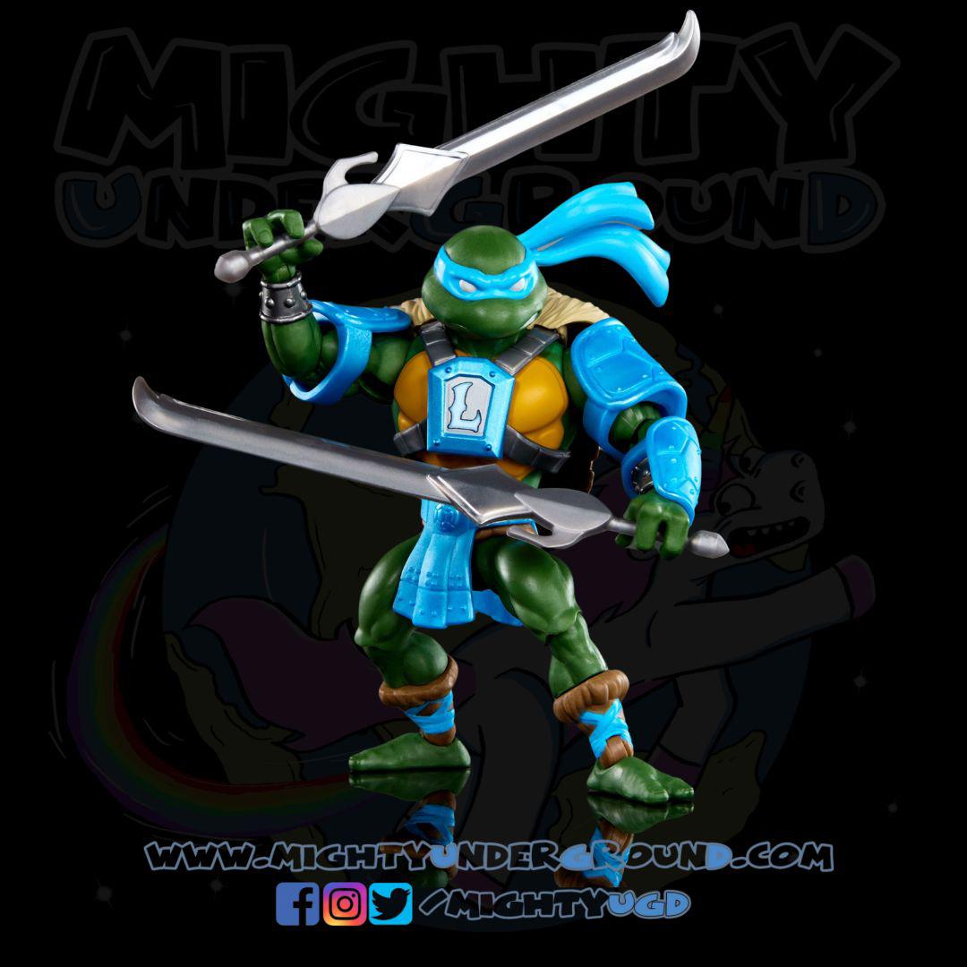 MOTU x TMNT Turtles of Grayskull: Leonardo (US-Karte)-Actionfiguren-Mattel-Mighty Underground