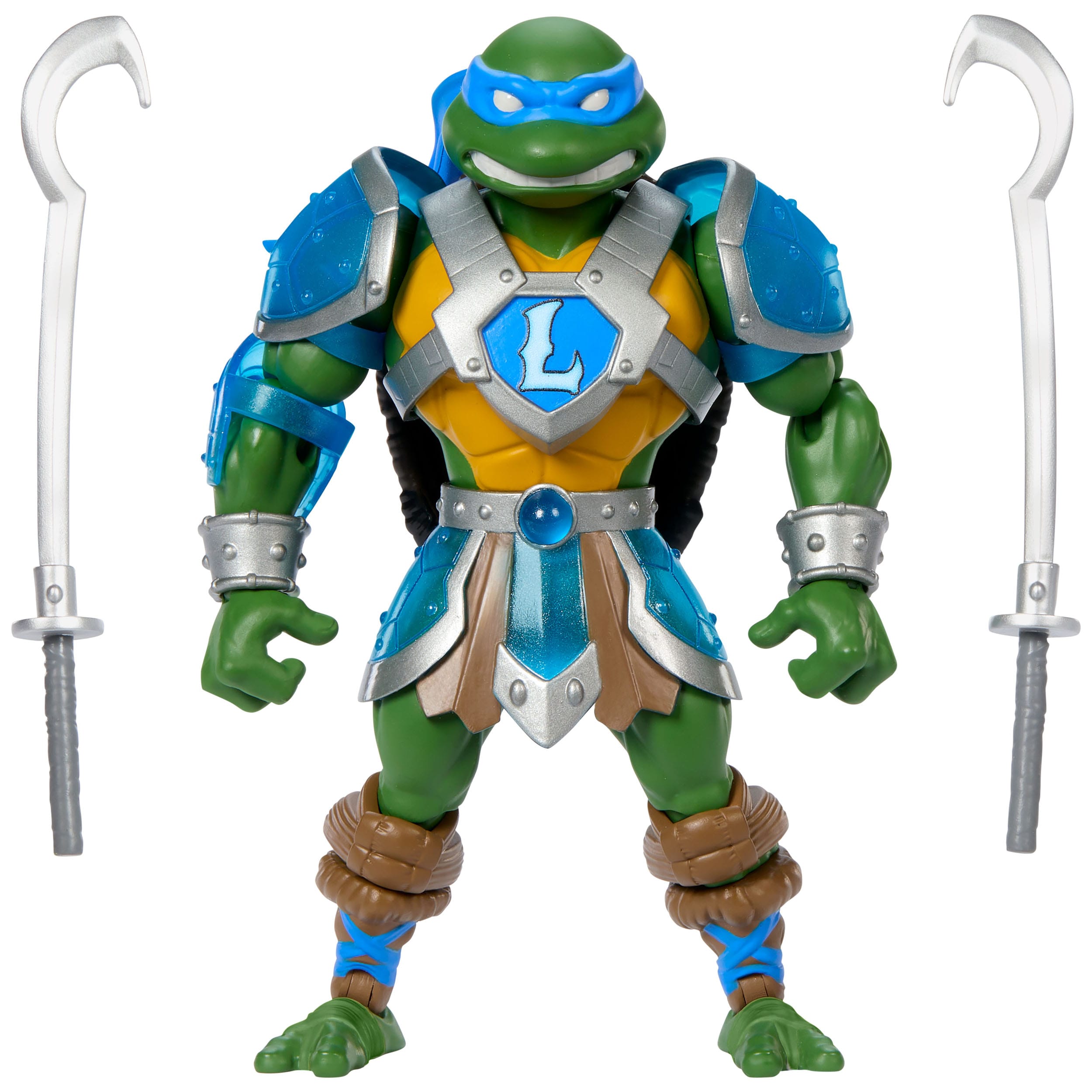 MOTU x TMNT Turtles of Grayskull: Leonardo (US-Karte) (Wave 6)-Actionfiguren-Mattel-Mighty Underground