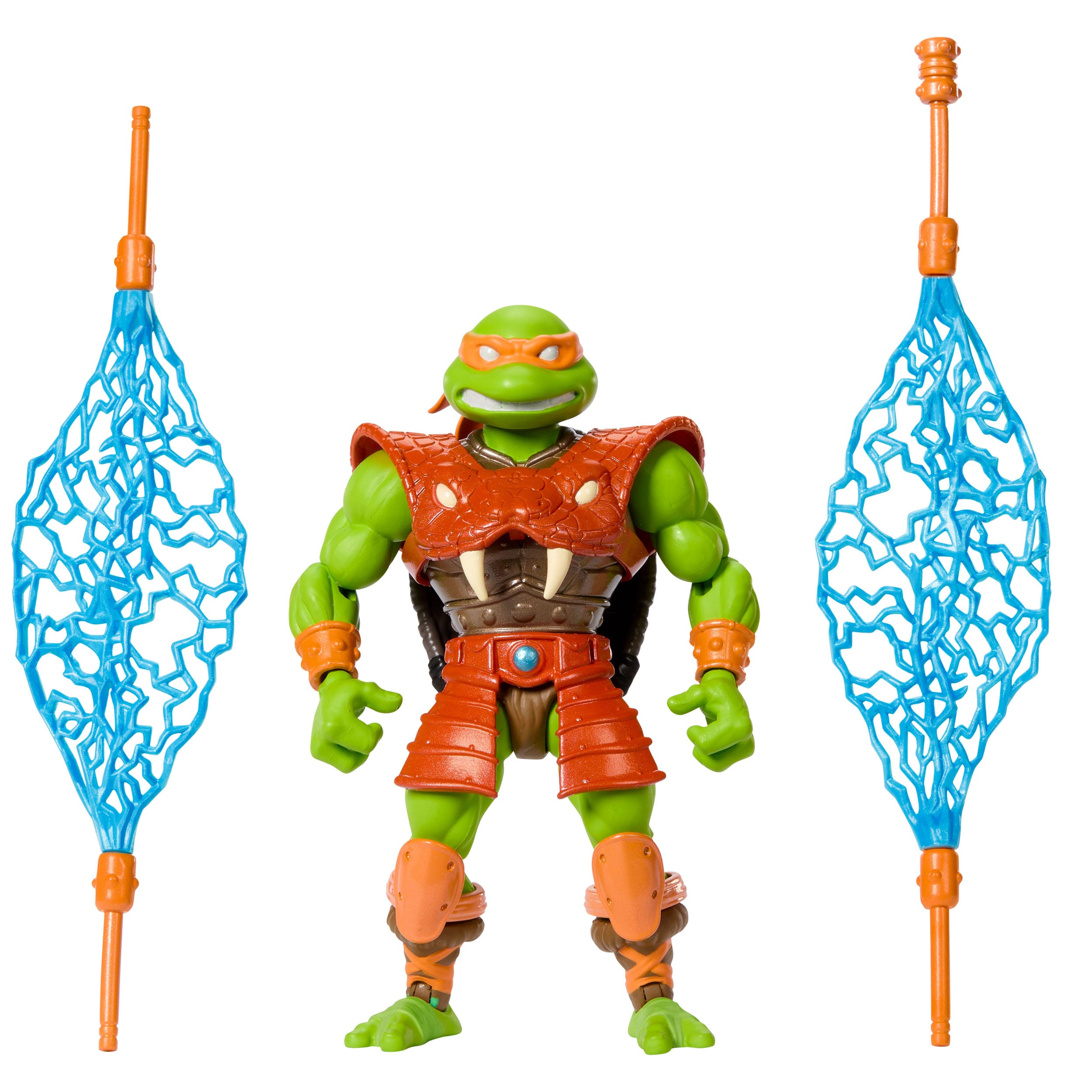 MOTU x TMNT Turtles of Grayskull: Michelangelo (US-Karte) (Wave 6)-Actionfiguren-Mattel-Mighty Underground
