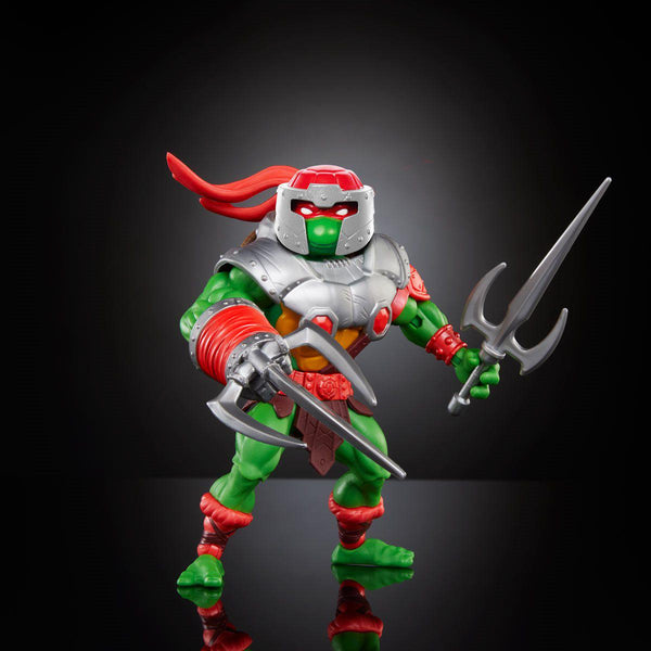 MOTU x TMNT Turtles of Grayskull: Raphael (US-Karte)-Actionfiguren-Mattel-Mighty Underground