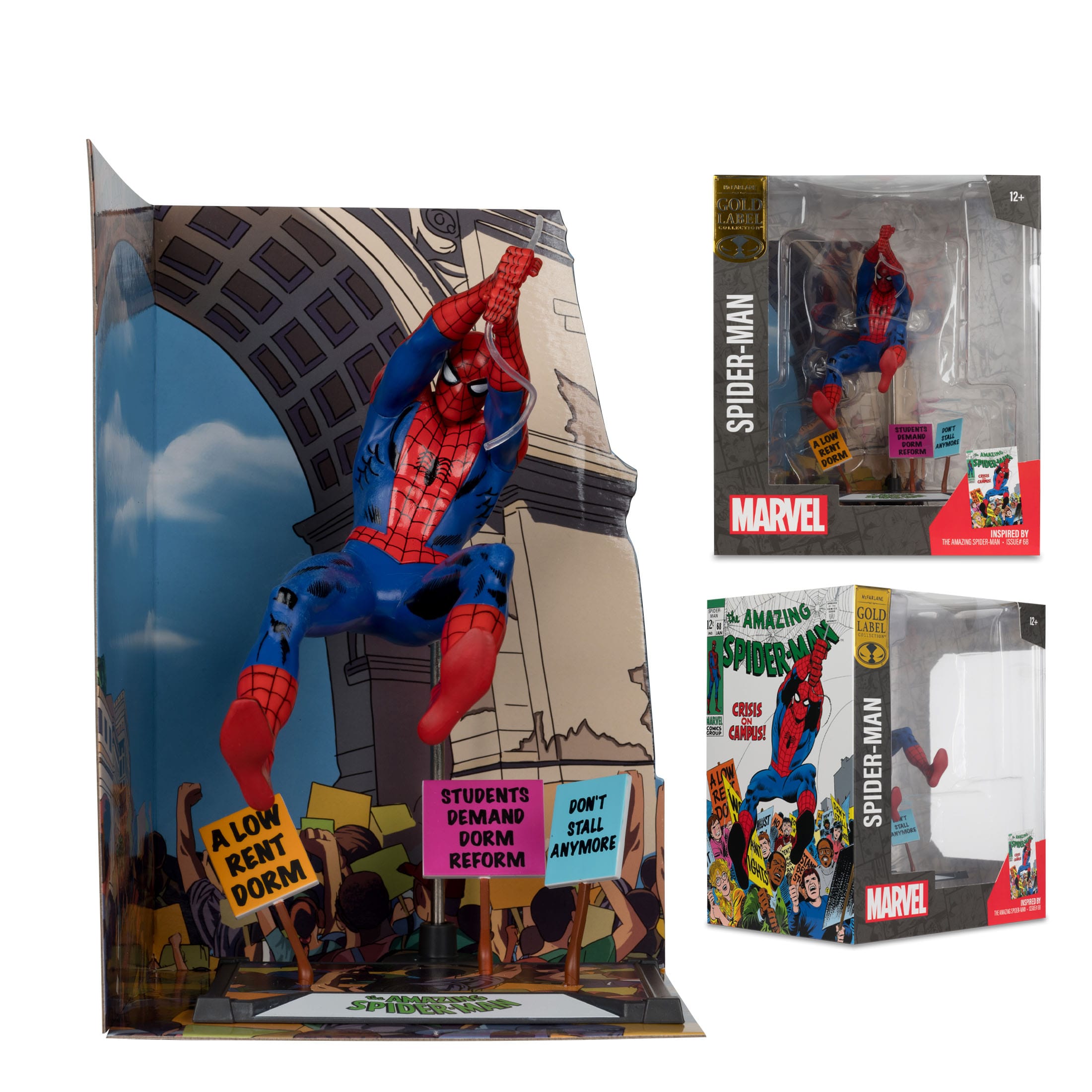 Marvel Collection: Spider-Man & Scene (The Amazing Spider-Man #68) - 1:10 Statue-Statue-McFarlane Toys-Mighty Underground