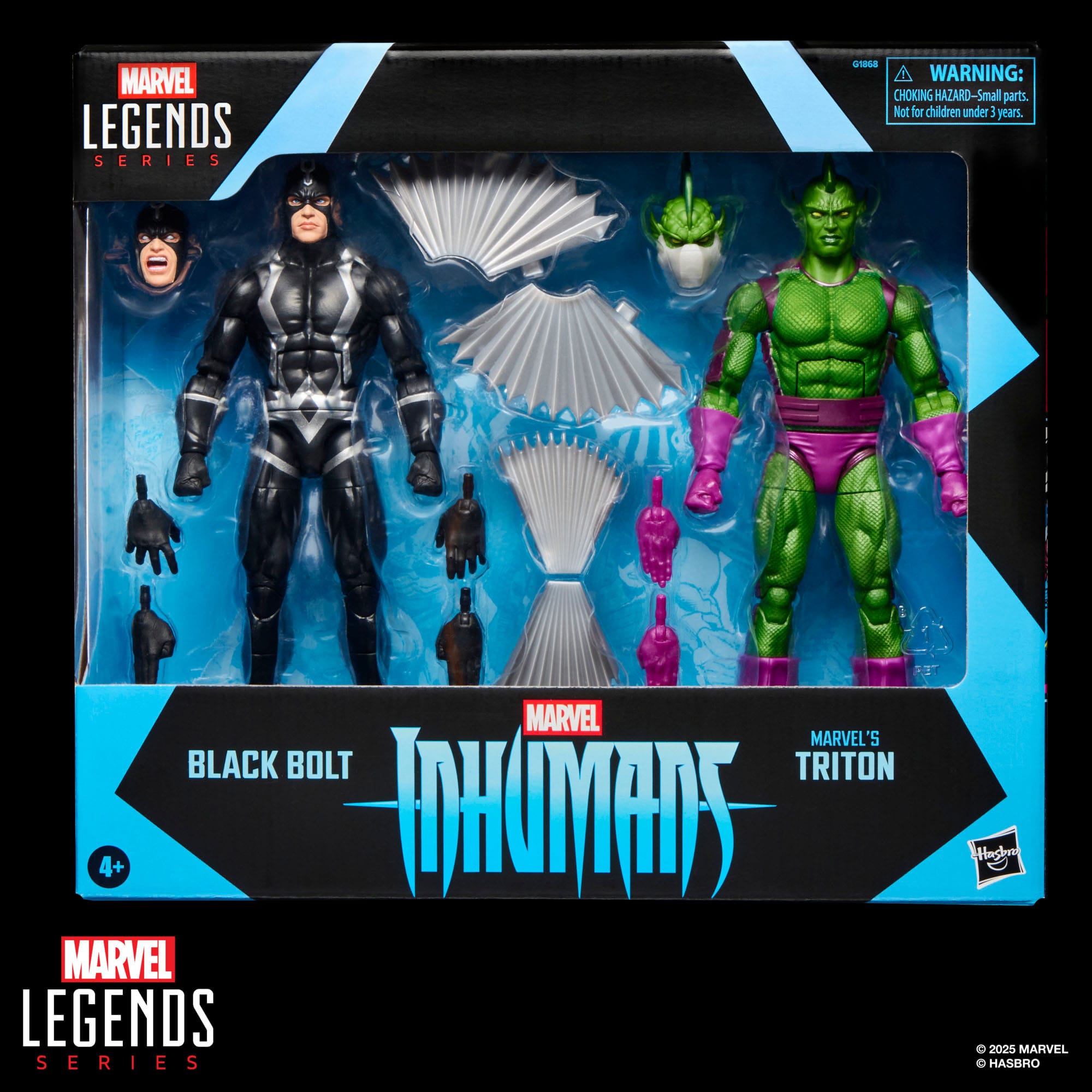 Marvel Legends: Black Bolt & Marvel's Triton (Inhumans)-Actionfiguren-Hasbro-Mighty Underground
