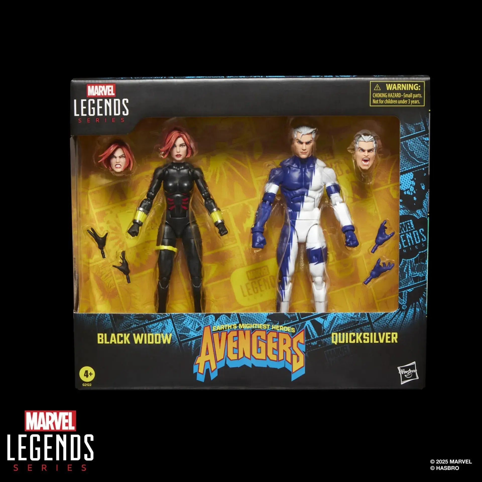 Marvel Legends: Black Widow & Quicksilver (Avengers)-Actionfiguren-Hasbro-Mighty Underground