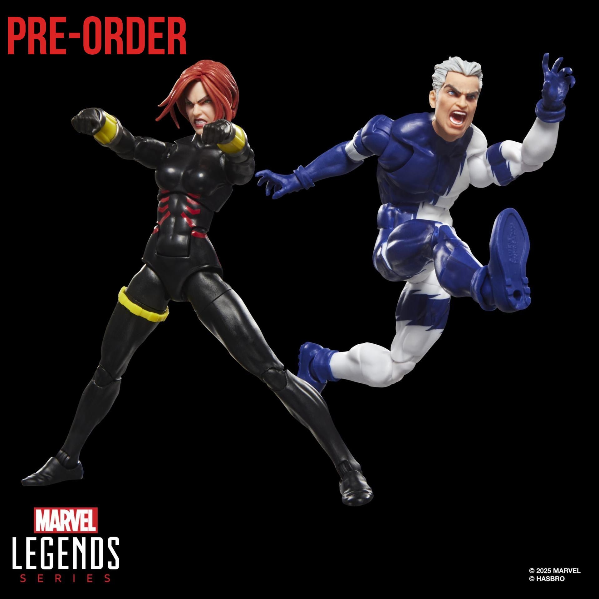 Marvel Legends: Black Widow & Quicksilver (Avengers)-Actionfiguren-Hasbro-Mighty Underground