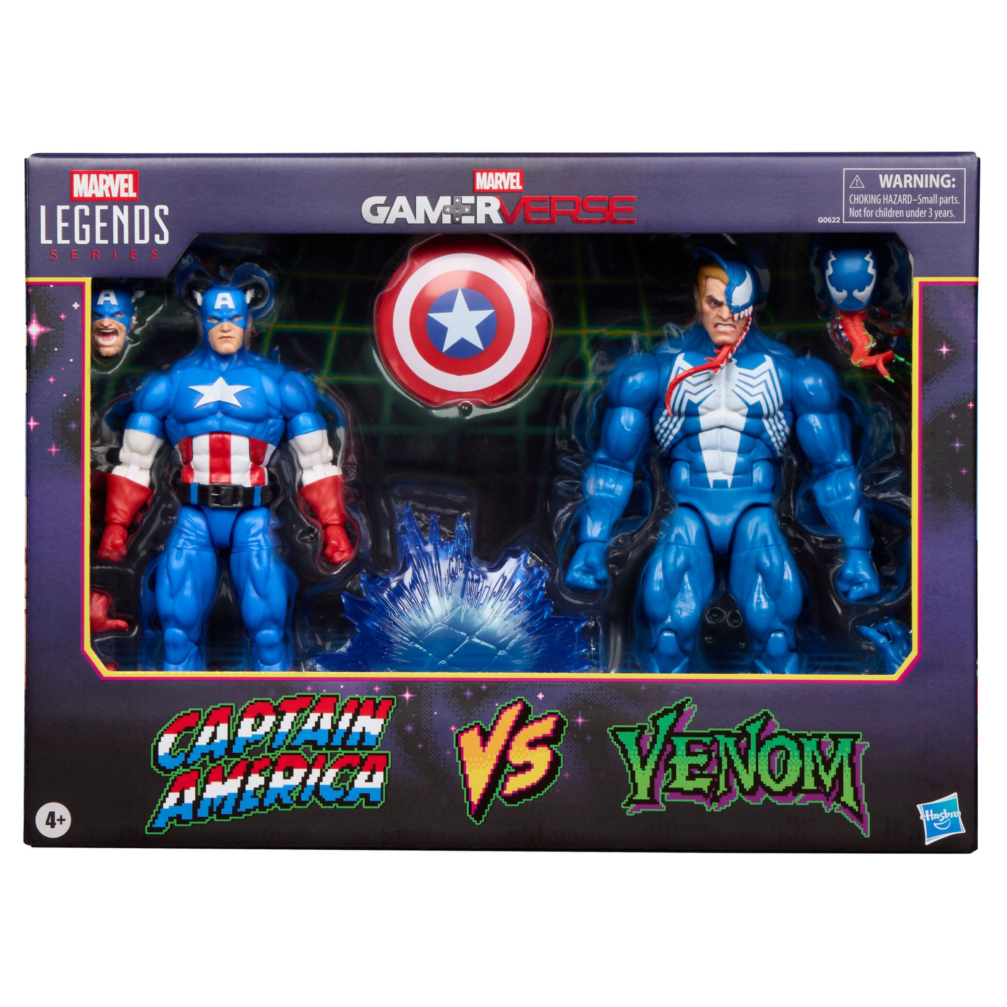 Marvel Legends: Captain America vs. Venom (Gamerverse)-Actionfiguren-Hasbro-Mighty Underground