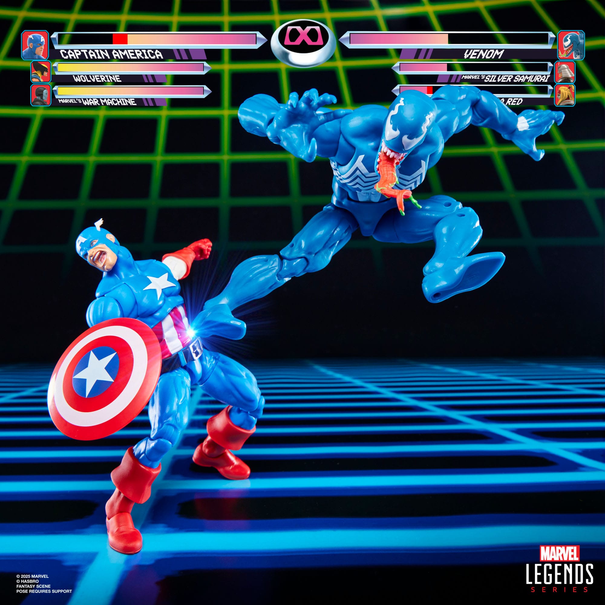 Marvel Legends: Captain America vs. Venom (Gamerverse)-Actionfiguren-Hasbro-Mighty Underground