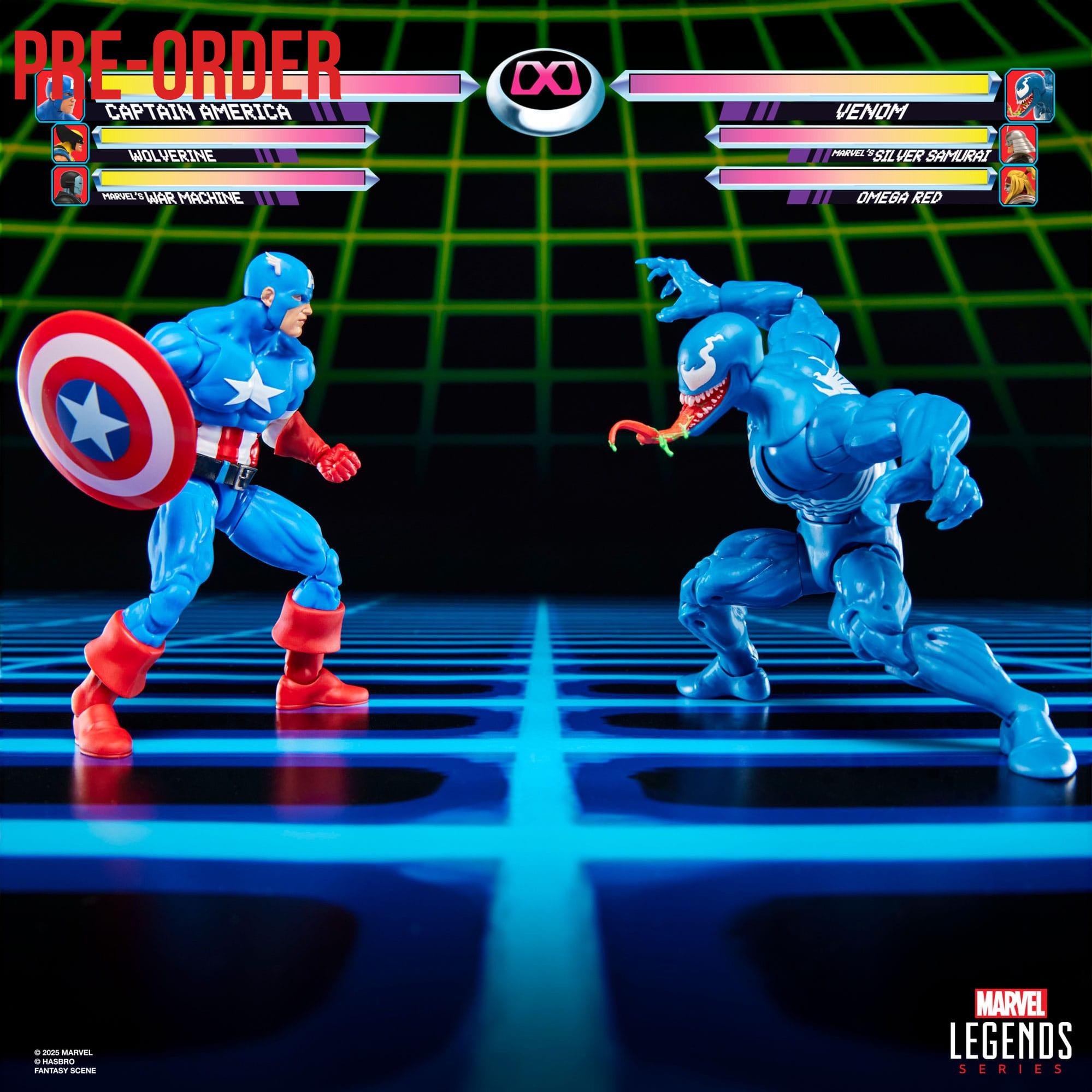 Marvel Legends: Captain America vs. Venom (Gamerverse)-Actionfiguren-Hasbro-Mighty Underground