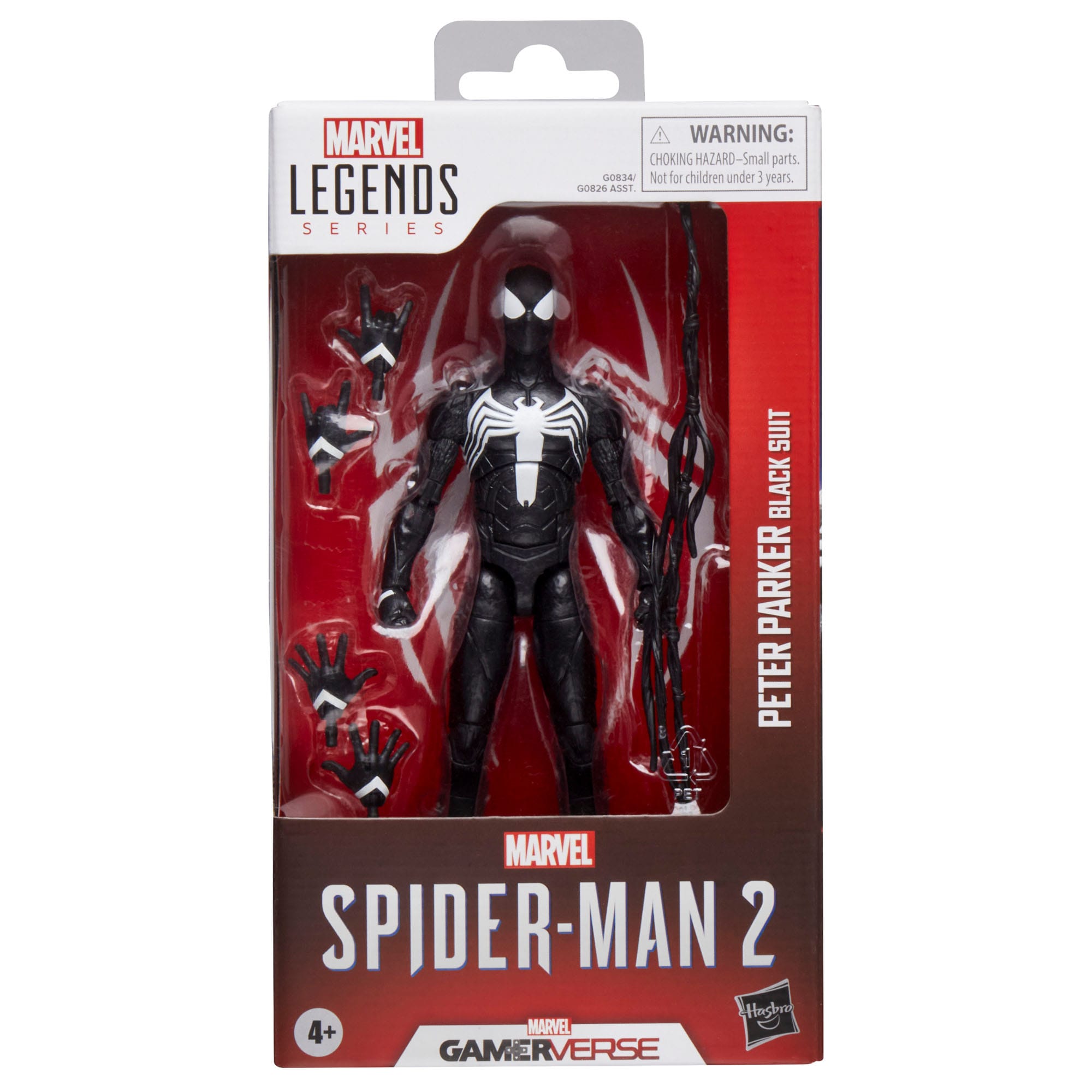 Marvel Legends Gamerverse: Peter Parker Black Suit (Spider-Man 2)-Actionfiguren-Hasbro-Mighty Underground