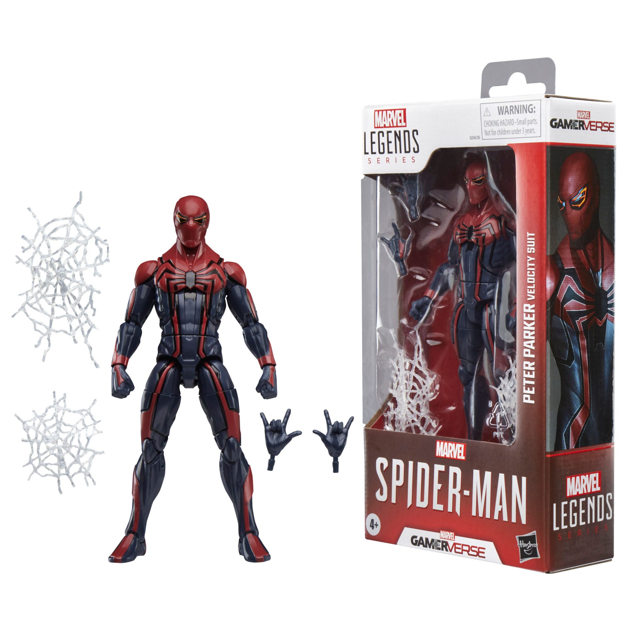Marvel Legends Gamerverse: Peter Parker Velocity Suit (Spider-Man)-Actionfiguren-Hasbro-Mighty Underground
