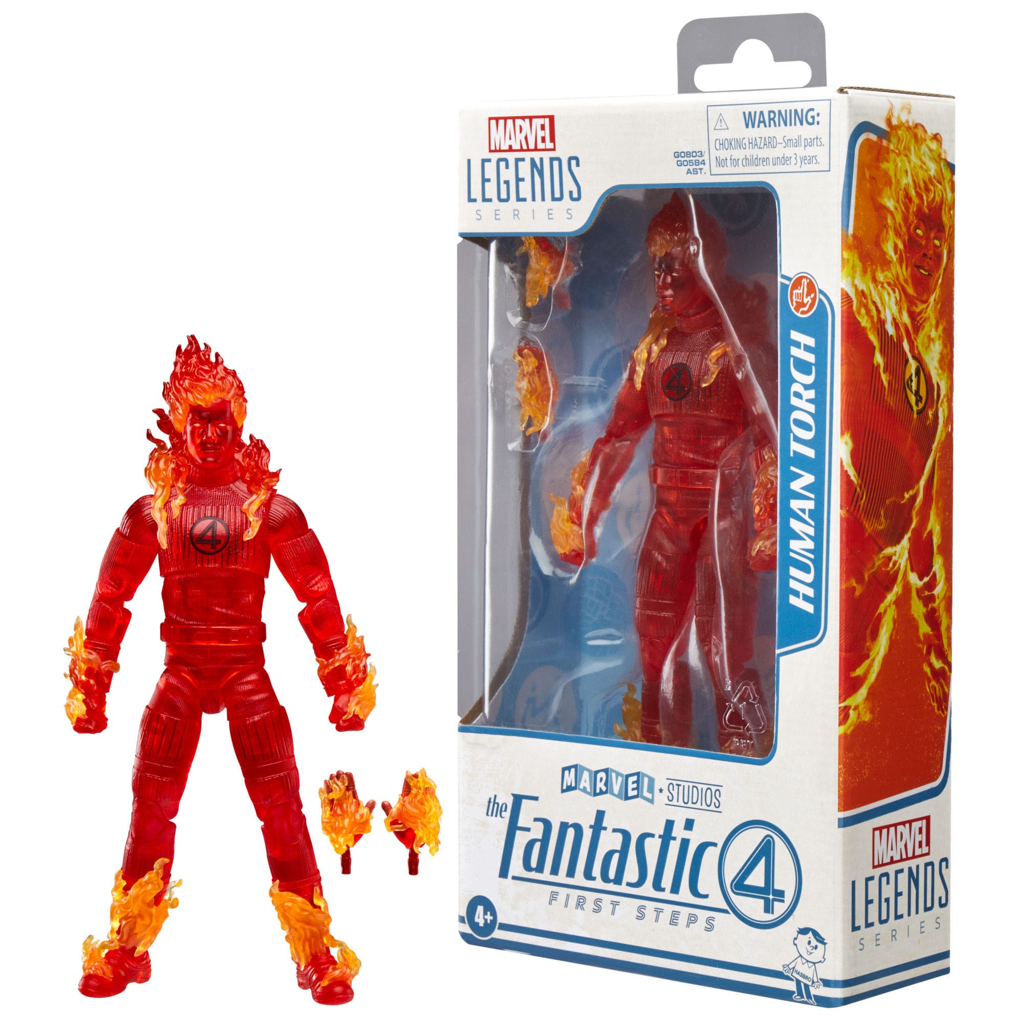 Marvel Legends: Human Torch (The Fantastic Four: First Steps)-Actionfiguren-Hasbro-Mighty Underground
