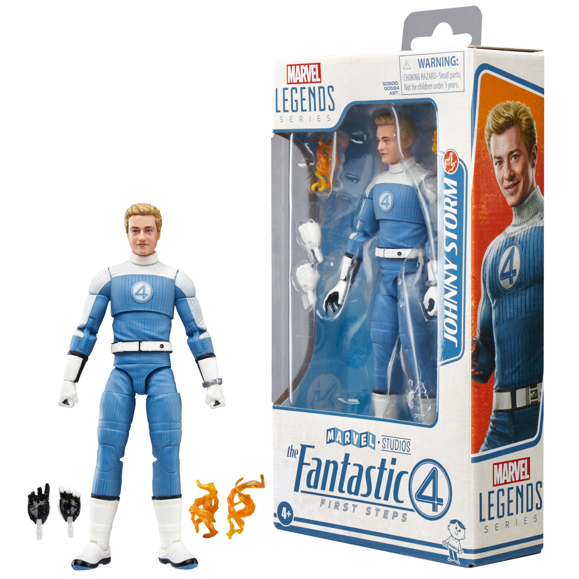 Marvel Legends: Johnny Storm (The Fantastic Four: First Steps)-Actionfiguren-Hasbro-Mighty Underground