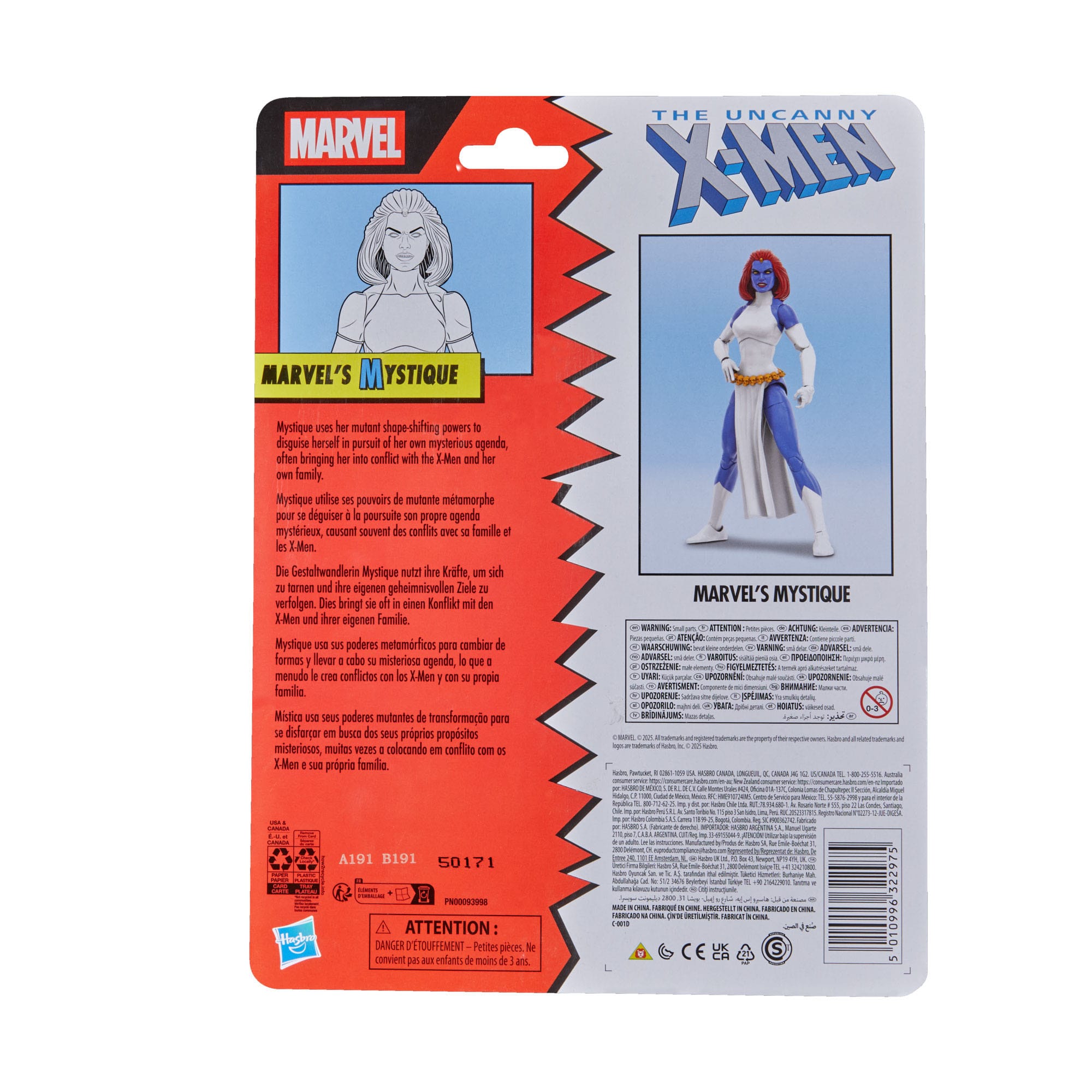 Marvel Legends: Marvel's Mystique (The Uncanny X-Men)-Actionfiguren-Hasbro-Mighty Underground