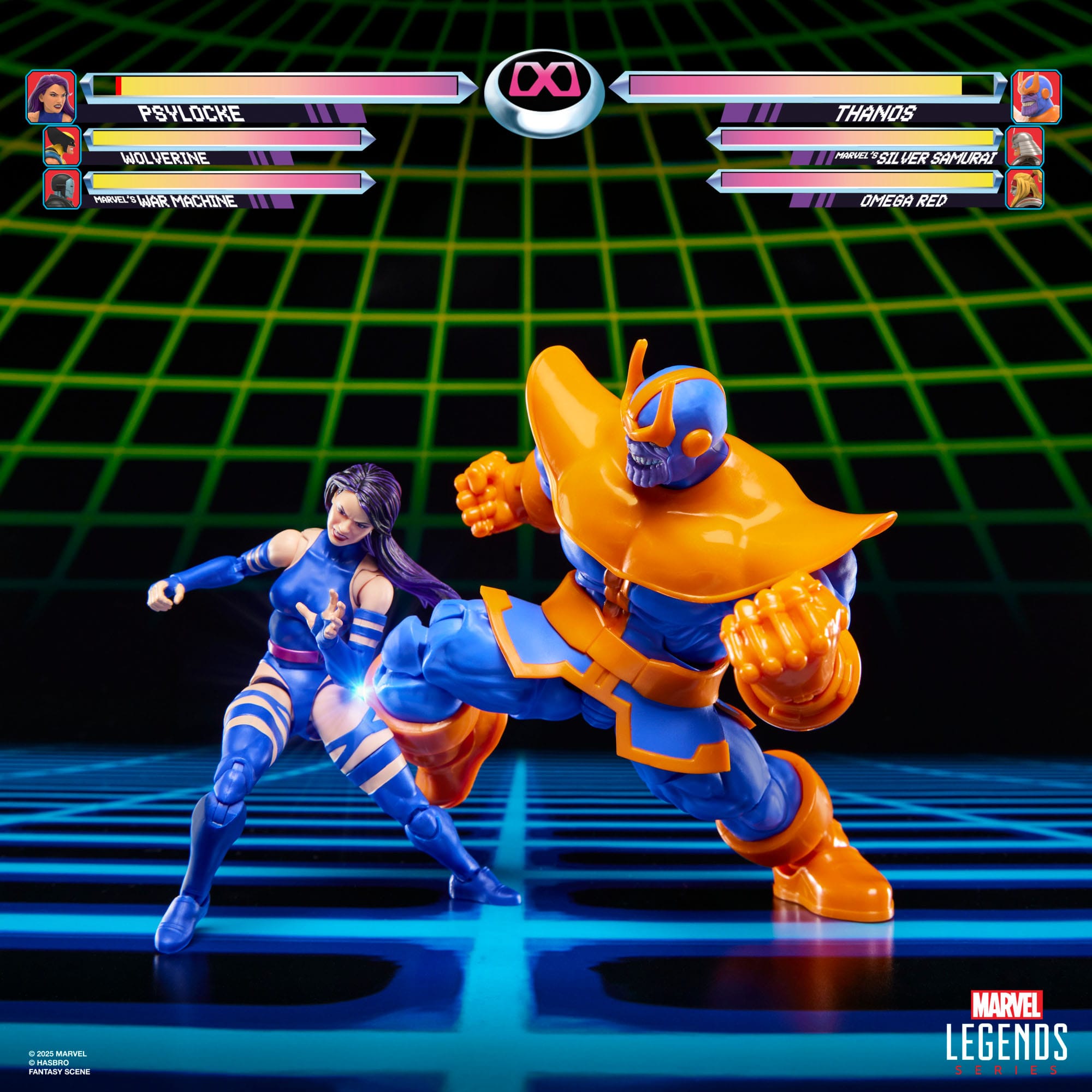 Marvel Legends: Psylocke vs. Thanos (Gamerverse)-Actionfiguren-Hasbro-Mighty Underground