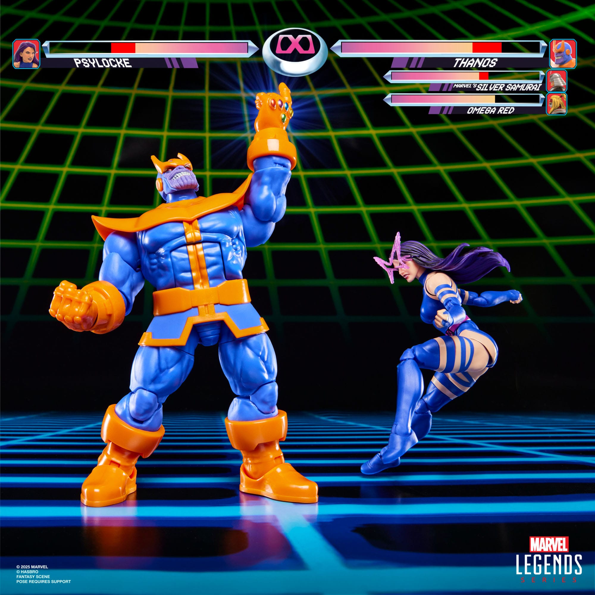 Marvel Legends: Psylocke vs. Thanos (Gamerverse)-Actionfiguren-Hasbro-Mighty Underground