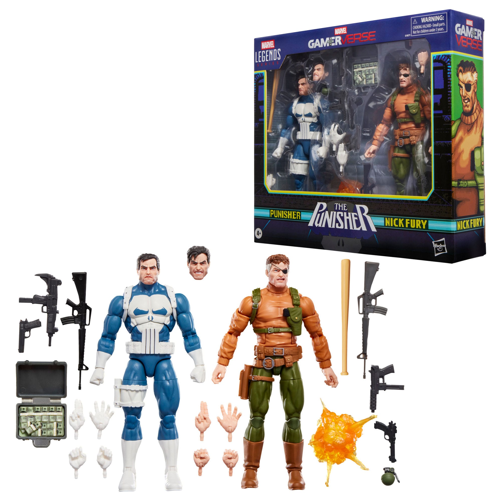 Marvel Legends: Punisher & Nick Fury (Gamerverse)-Actionfiguren-Hasbro-Mighty Underground