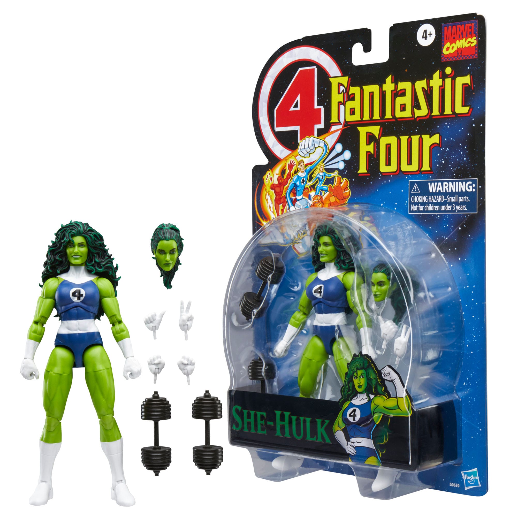 Marvel Legends: She-Hulk (Fantastic Four Retro)-Actionfiguren-Hasbro-Mighty Underground