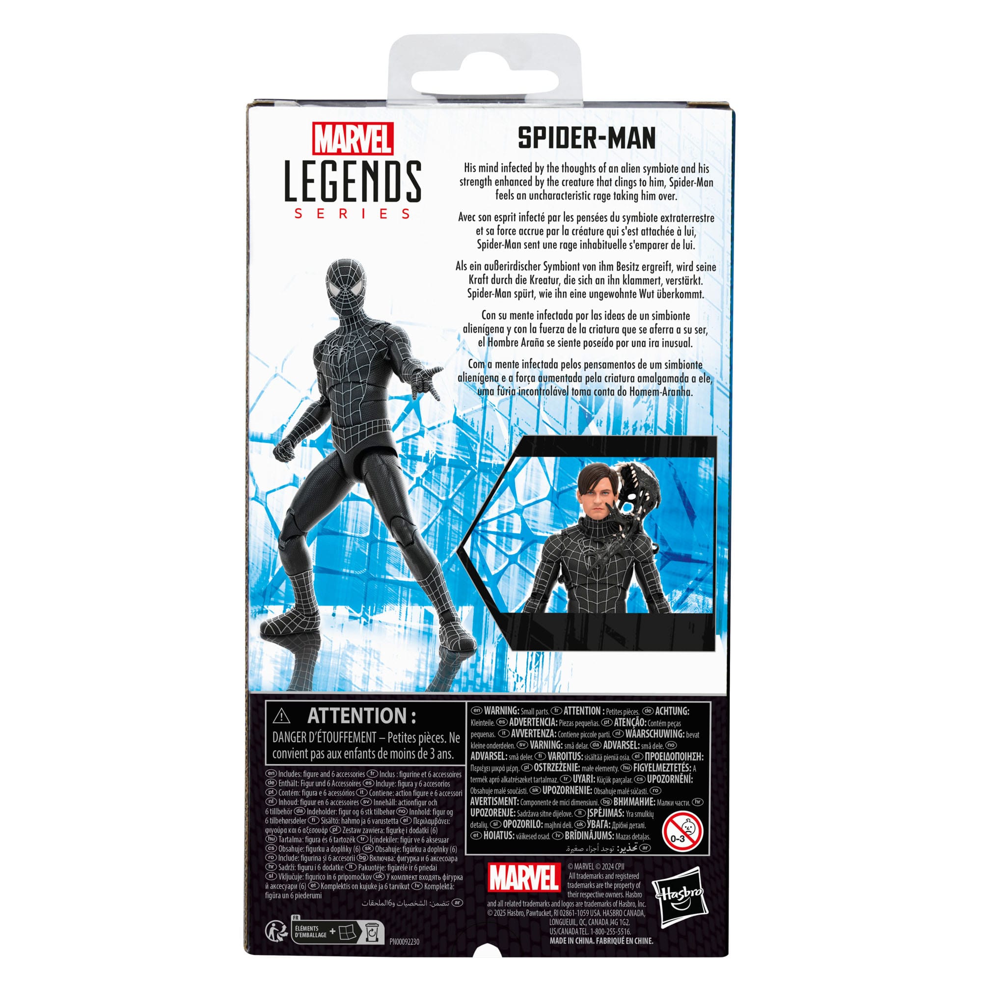 Marvel Legends: Spider-Man (Black Suit, Spider-Man 3)-Actionfiguren-Hasbro-Mighty Underground