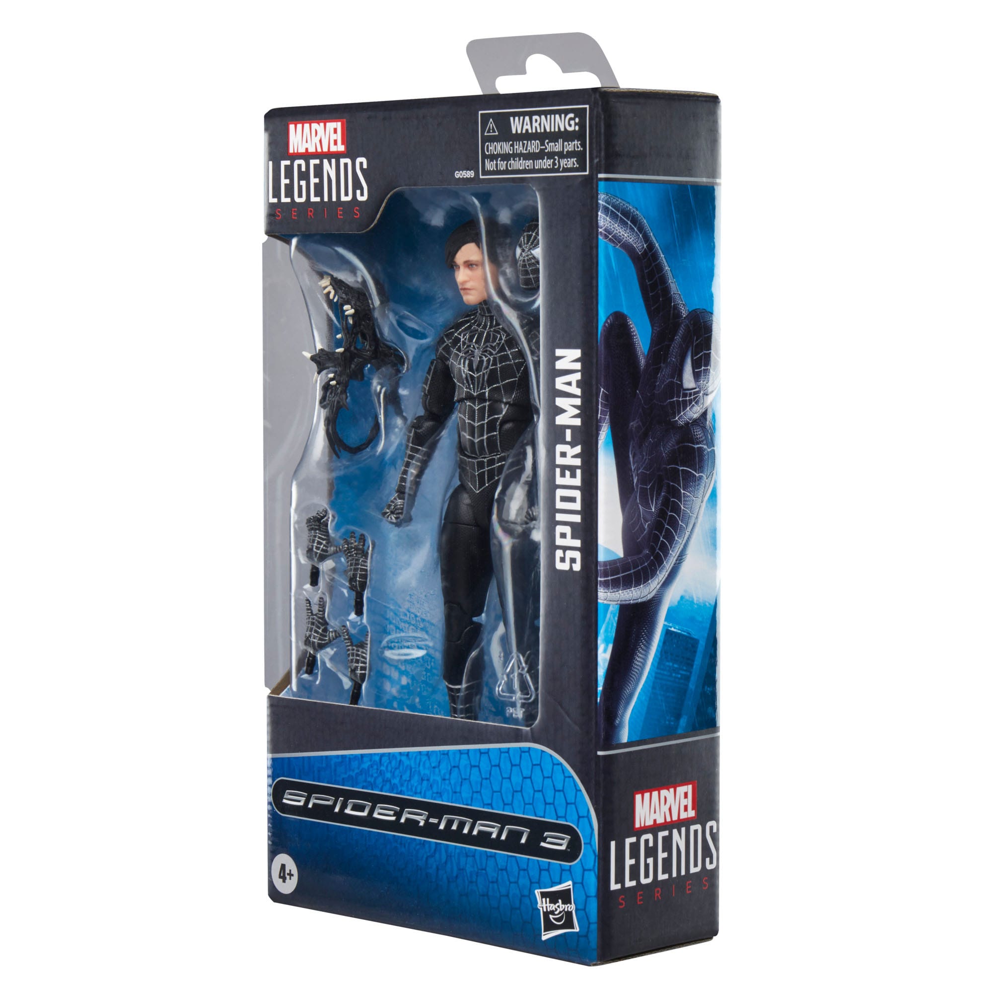 Marvel Legends: Spider-Man (Black Suit, Spider-Man 3)-Actionfiguren-Hasbro-Mighty Underground