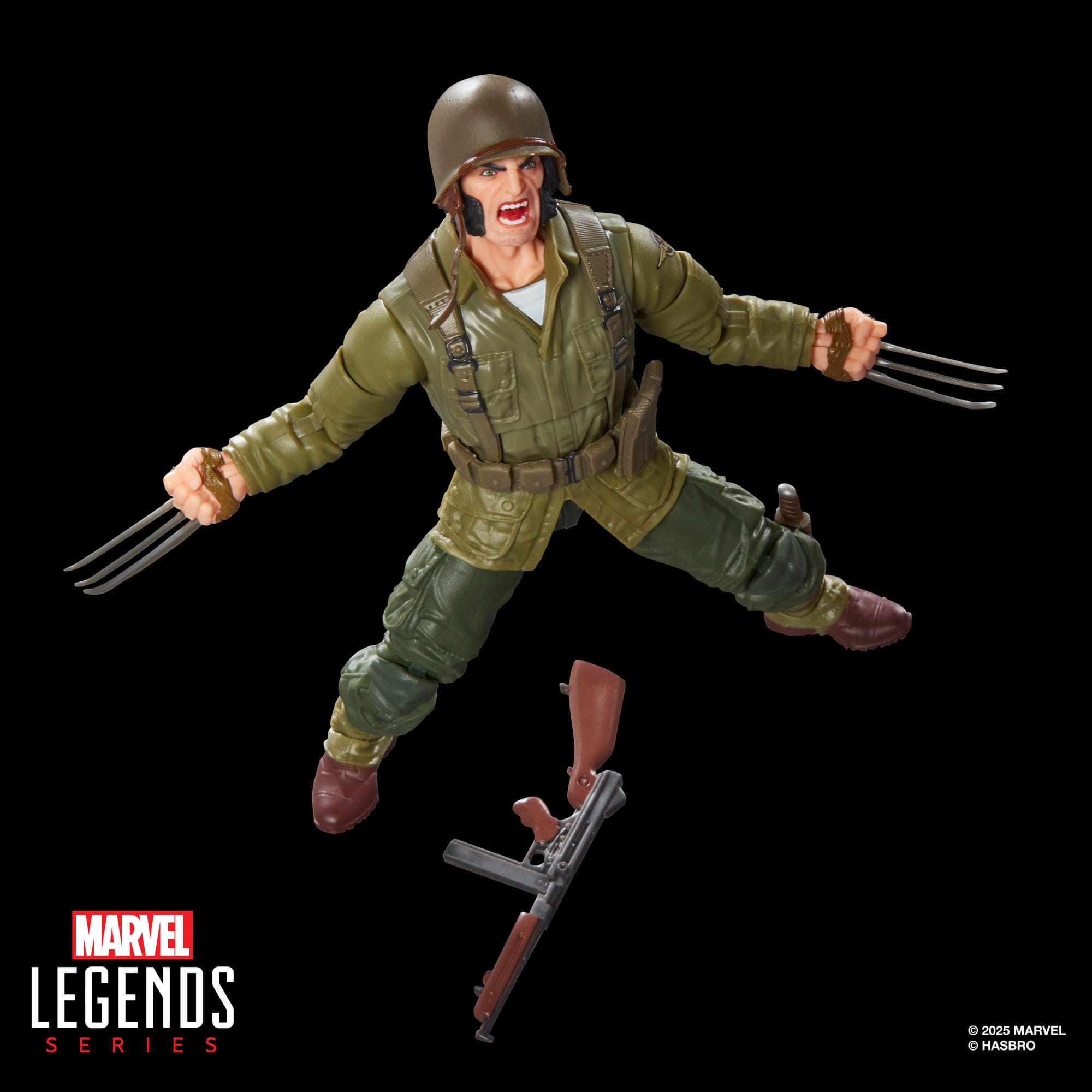 Marvel Legends: Wolverine (WWII Logan)-Actionfiguren-Hasbro-Mighty Underground